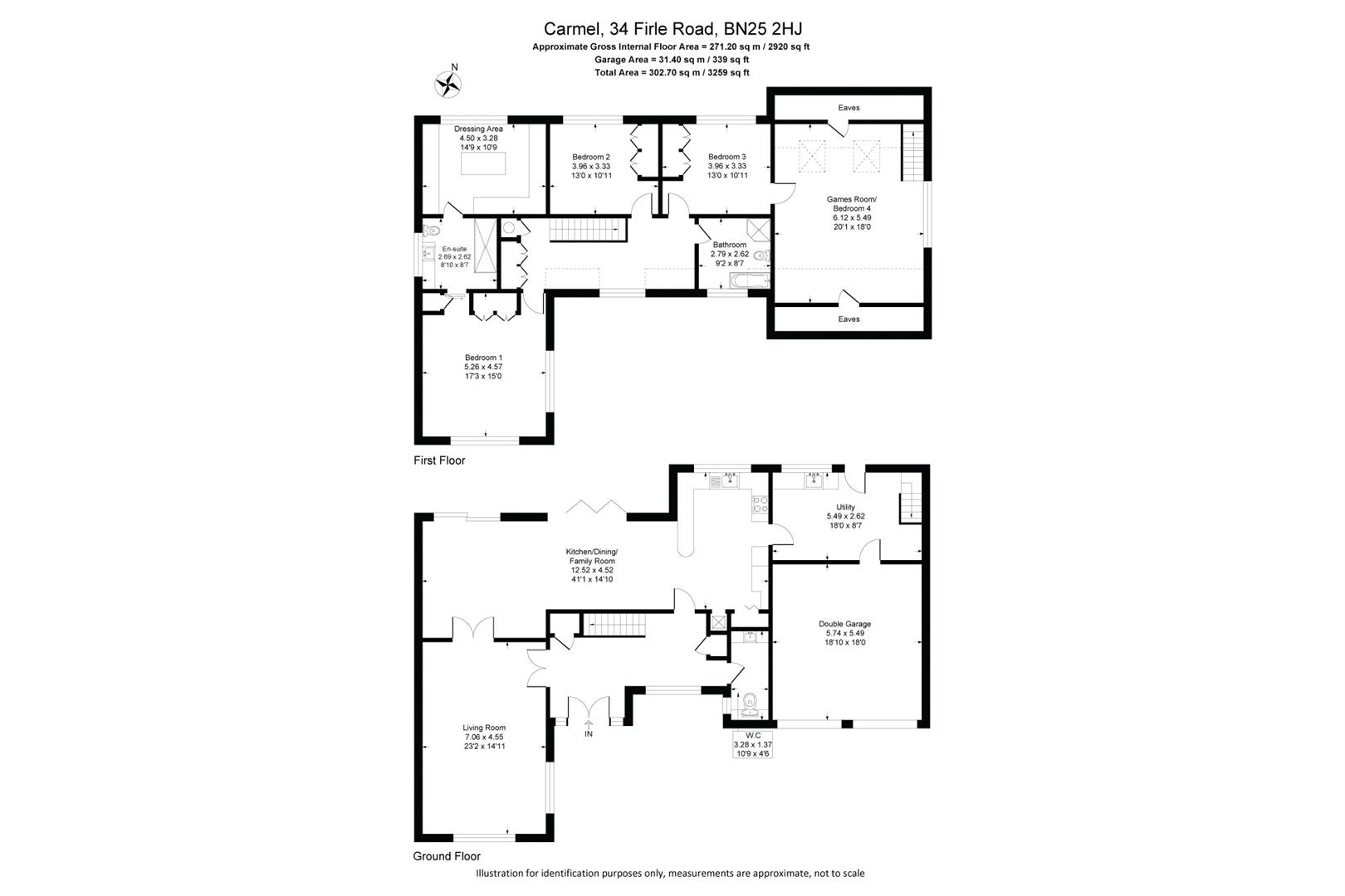 34, Firle Road, Seaford floorplan