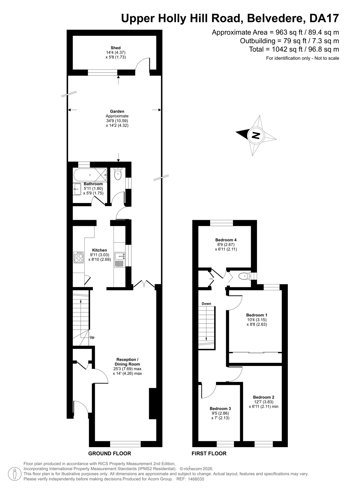 21, Upper Holly Hill Road, Belvedere floorplan
