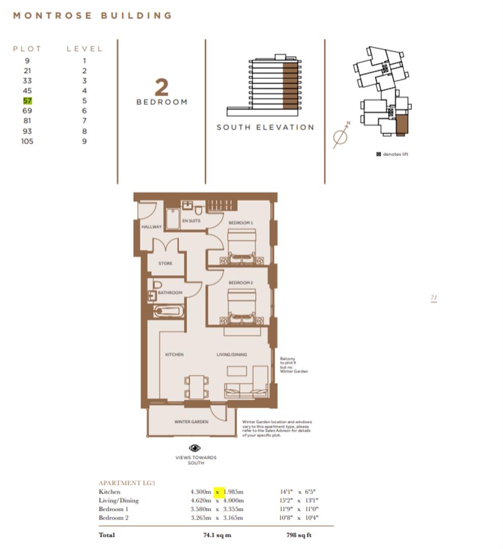 25 Montrose Building, 4 Malthouse Road, London floorplan