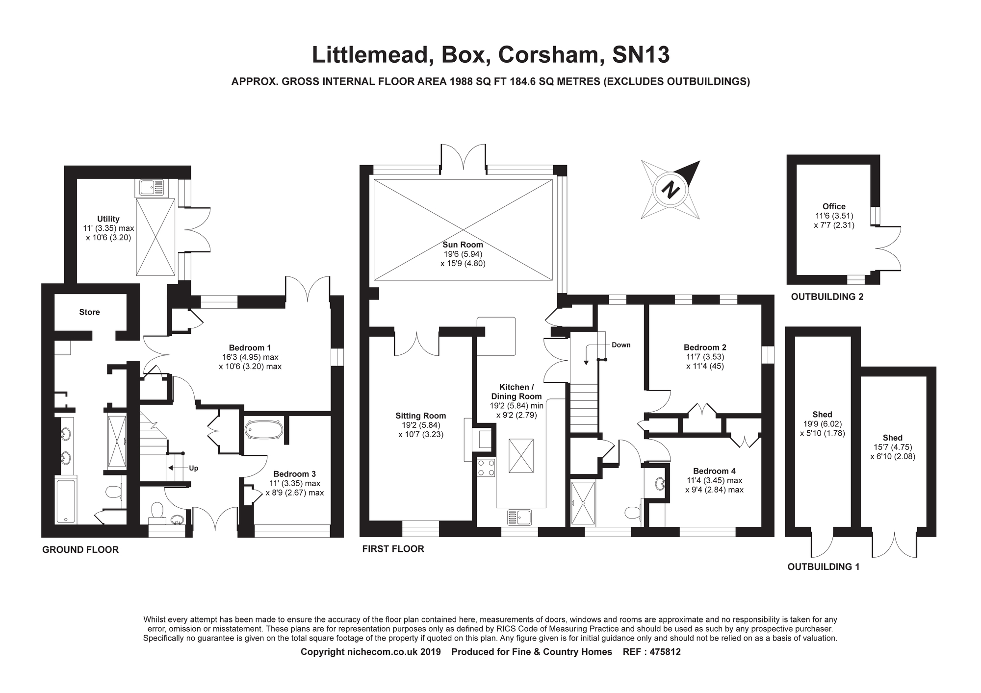 4 Bedrooms Detached house for sale in Littlemead, Box, Corsham, Wiltshire SN13