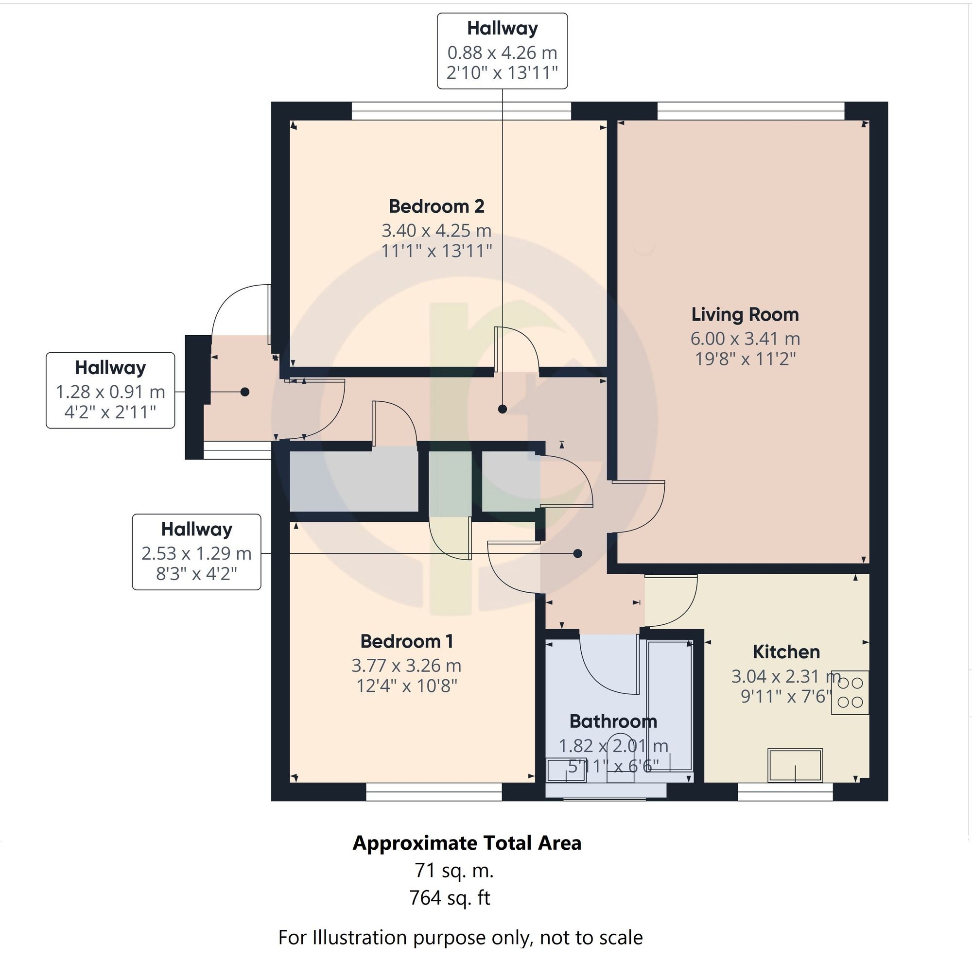 19, Downing Close, Harrow floorplan