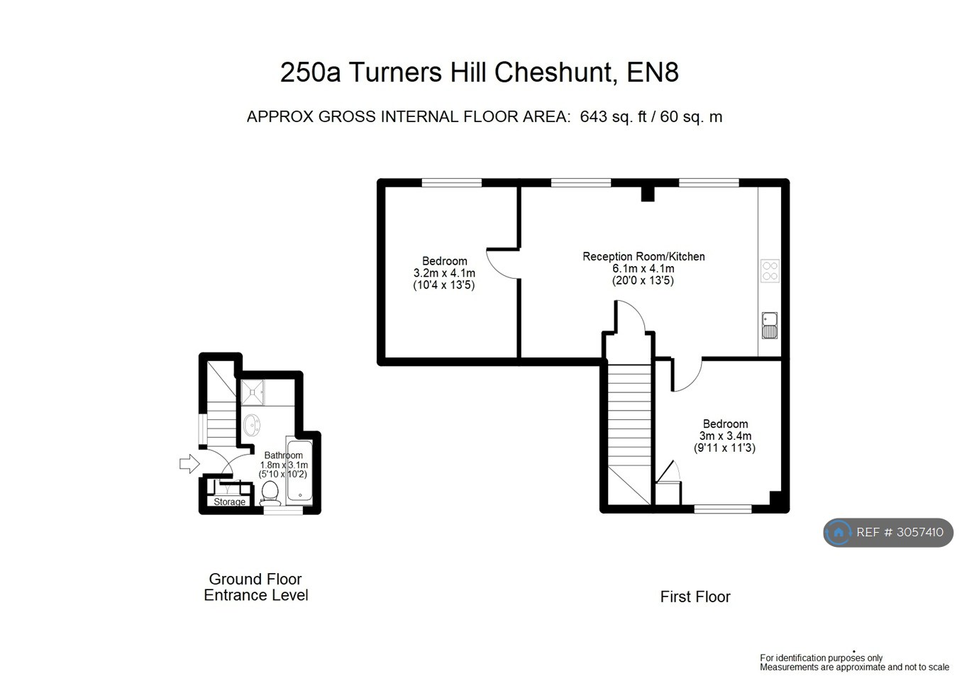 A Turners Hill, Cheshunt, Waltham Cross floorplan