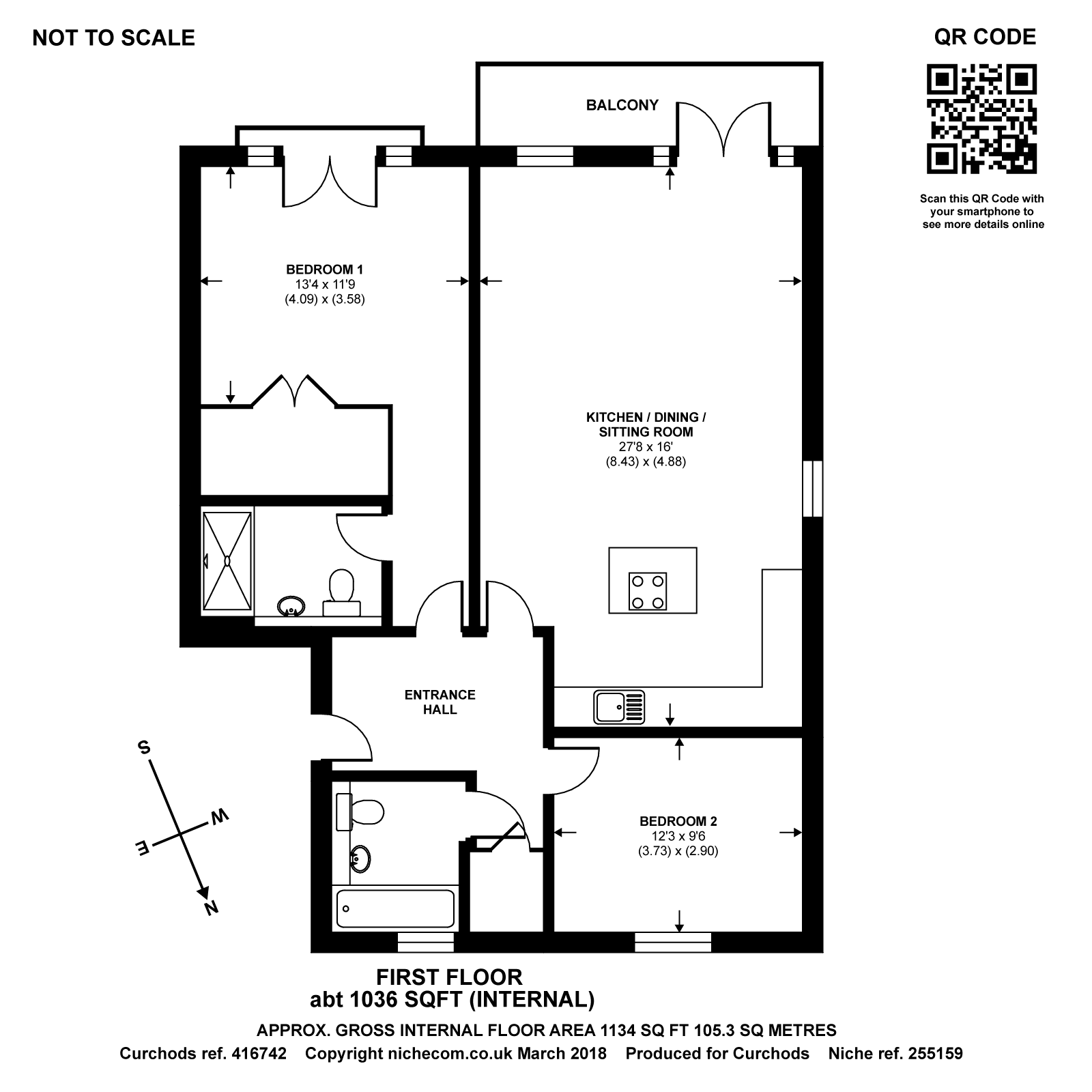2 Bedrooms Flat for sale in Gresham Park Road, Old Woking, Woking GU22