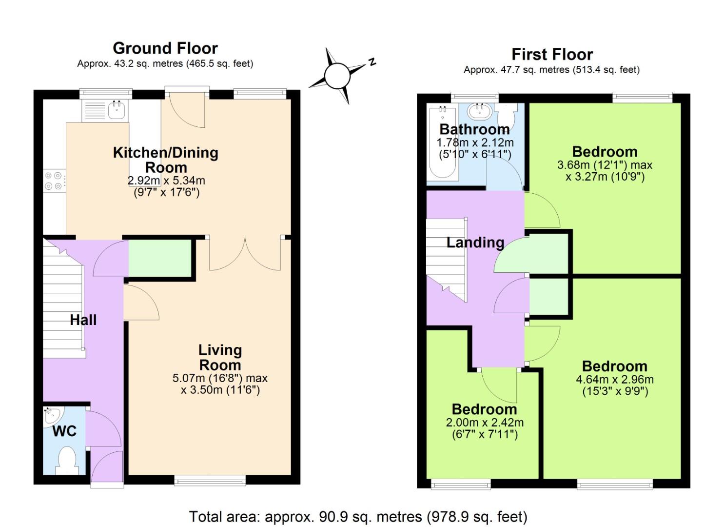 14, Elgar Gardens, Nottingham floorplan