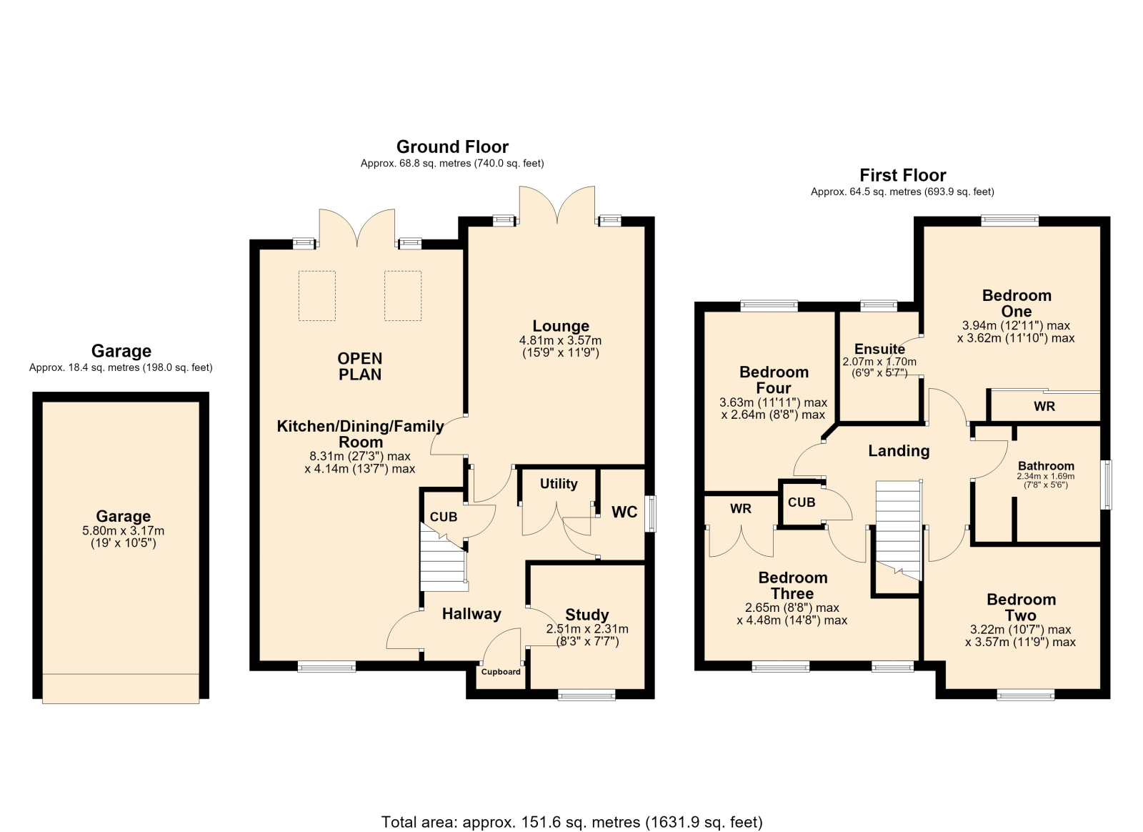 Walton Cardiff, Tewkesbury floorplan