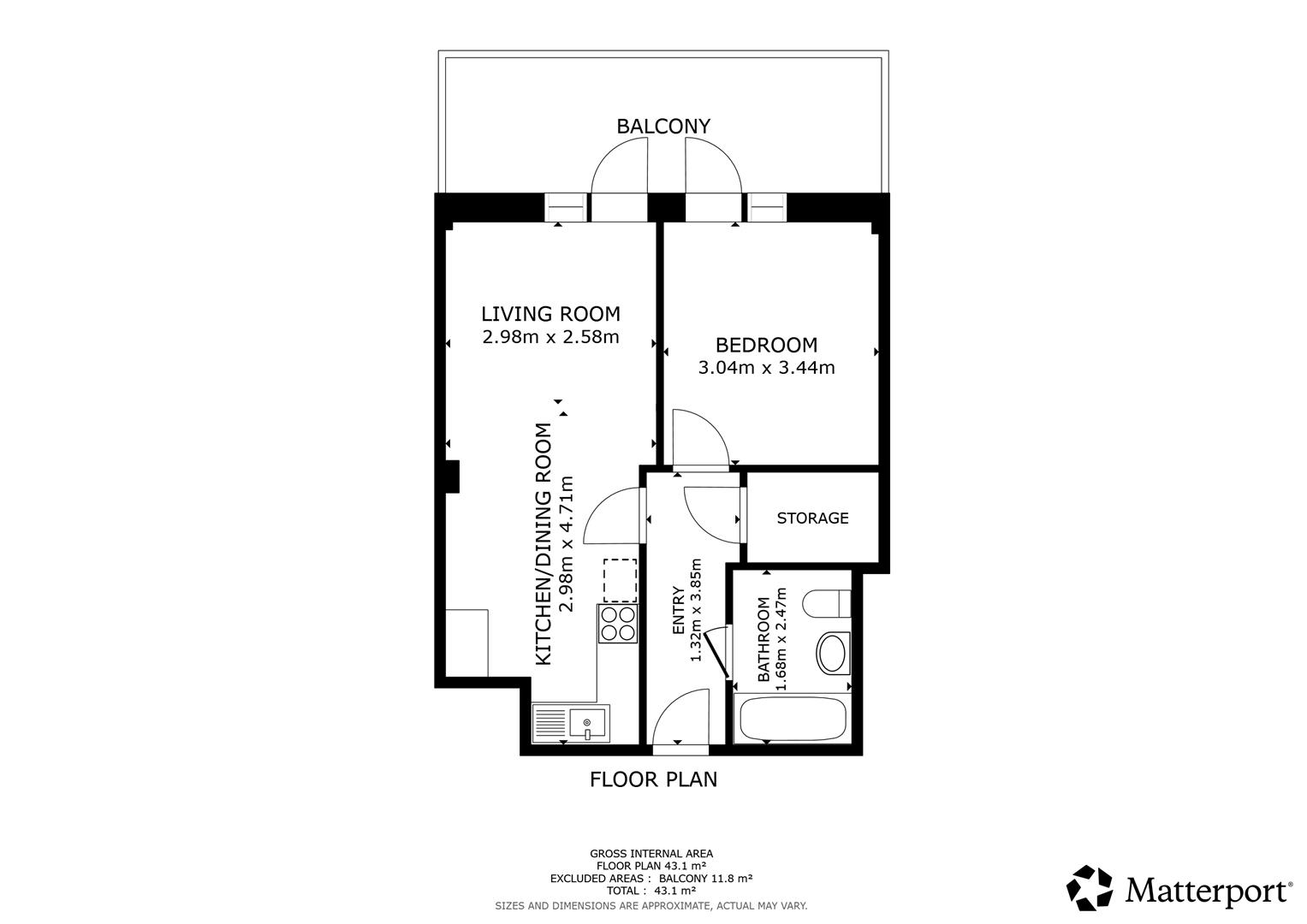 Apartment 76, Northern Angel, 15 Dyche Street, Manchester floorplan