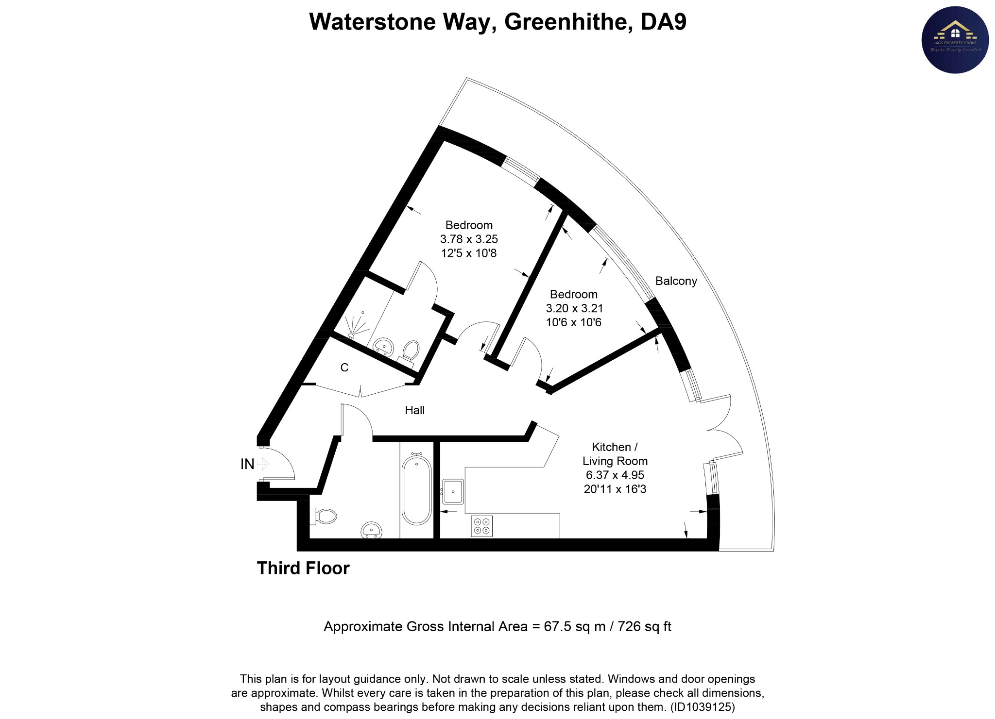 Flat 17, Kestrel Place, Greenhithe floorplan