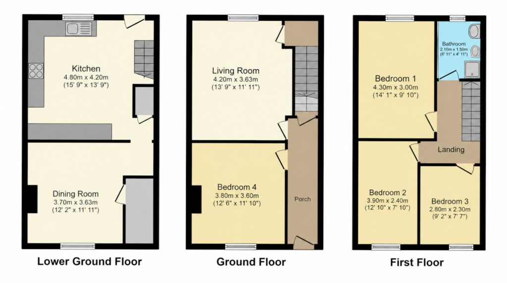 48, Hud Hey Rd, Haslingden floorplan
