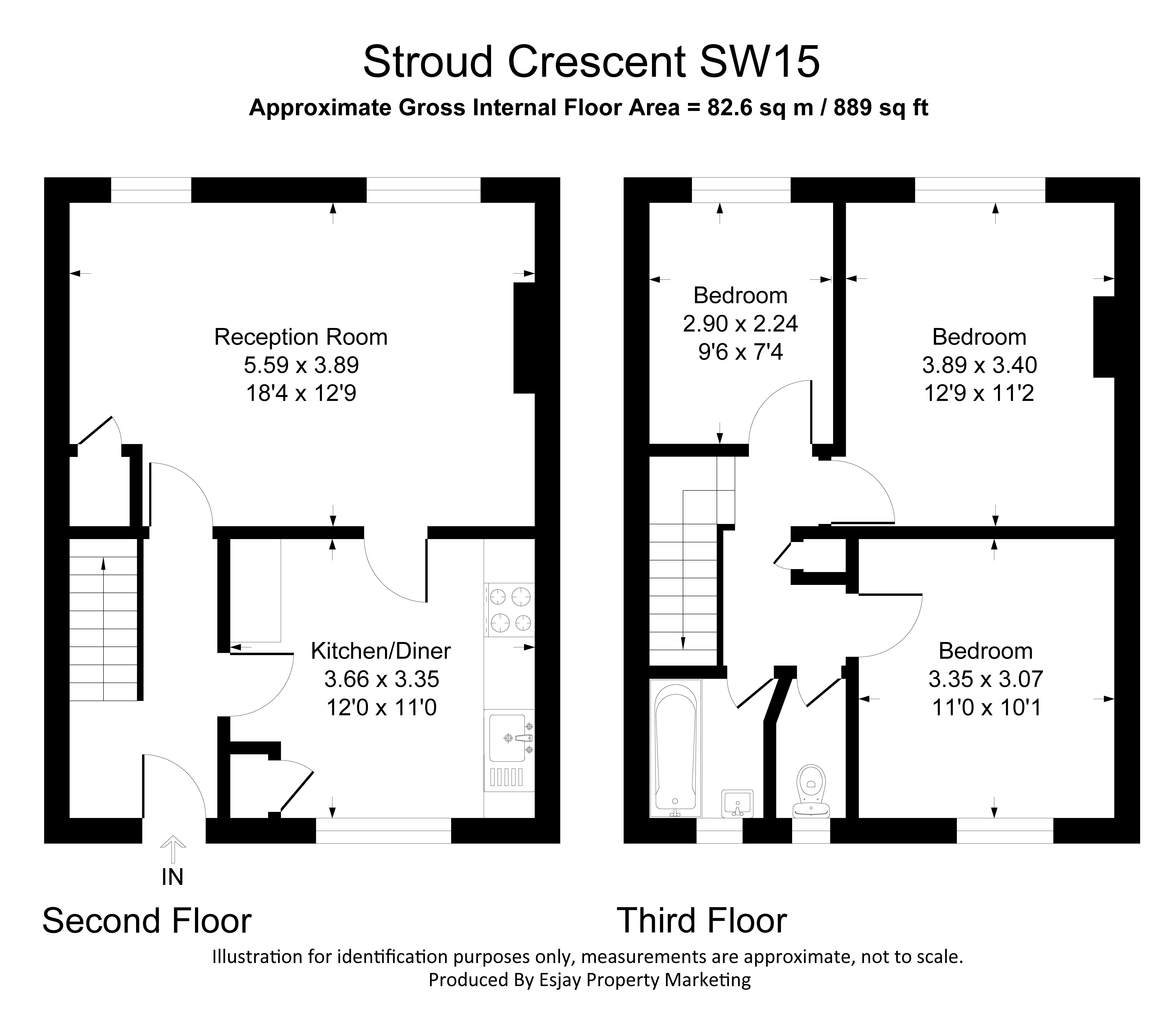 218, Stroud Crescent, London floorplan
