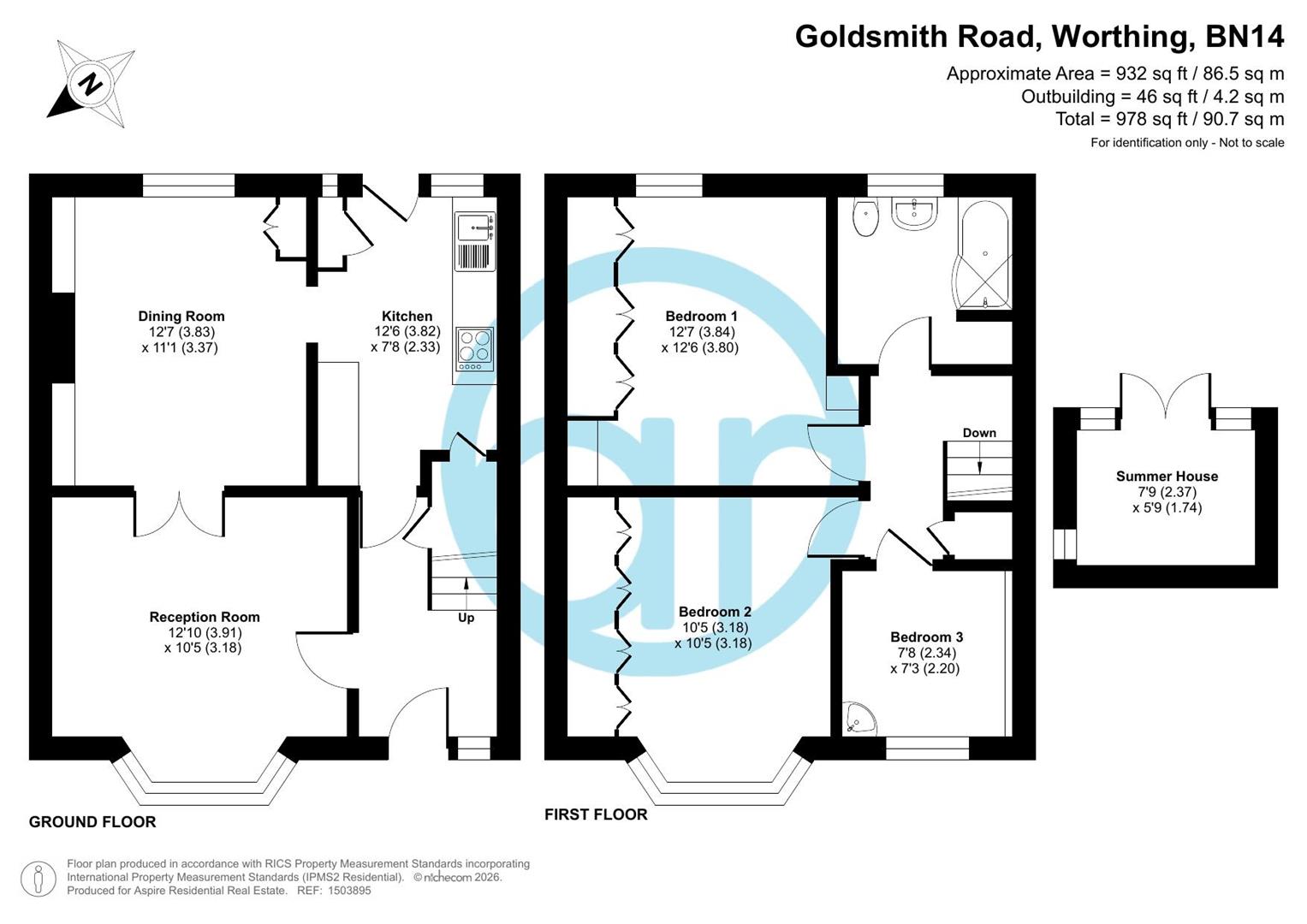 76, Goldsmith Road, Worthing floorplan