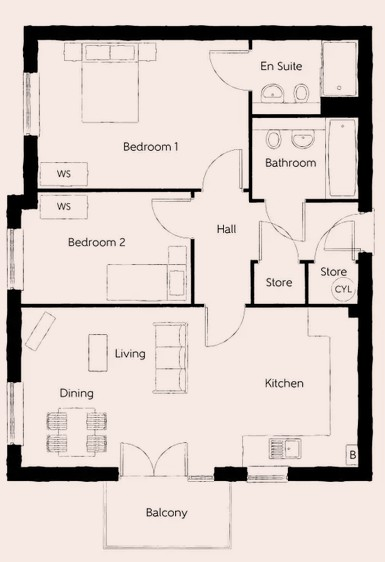 The Walton, Whitehouse Gardens, Milton Keynes floorplan