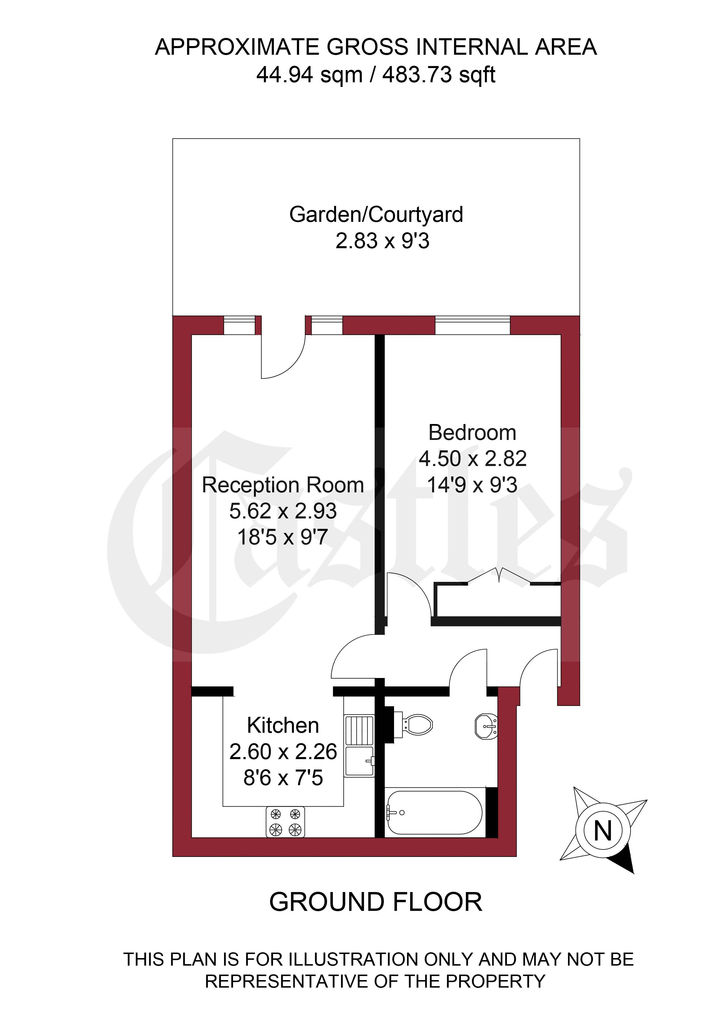 1 Bedrooms Flat for sale in Nags Head Road, Ponders End, Enfield EN3