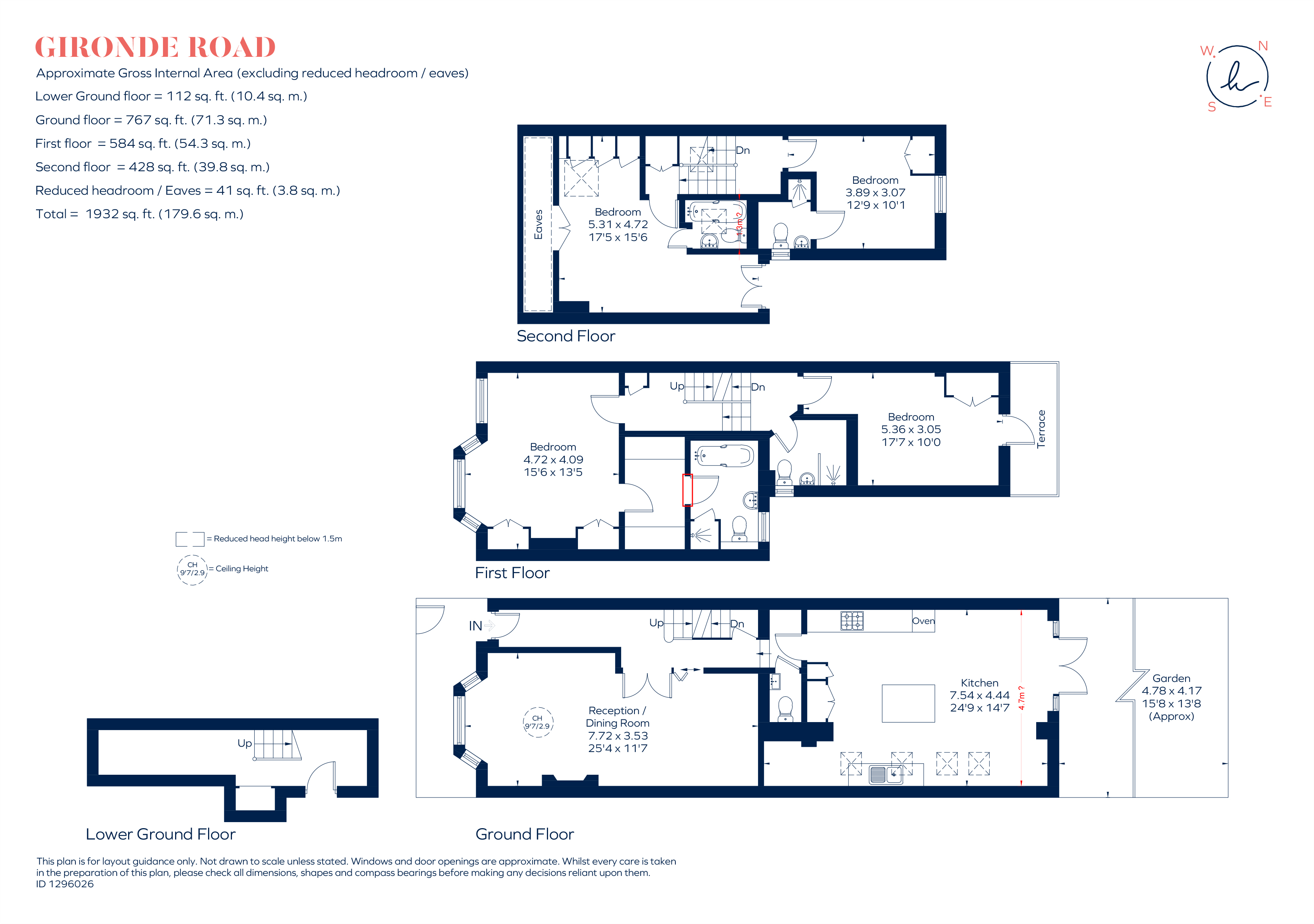 13, Gironde Road, London floorplan