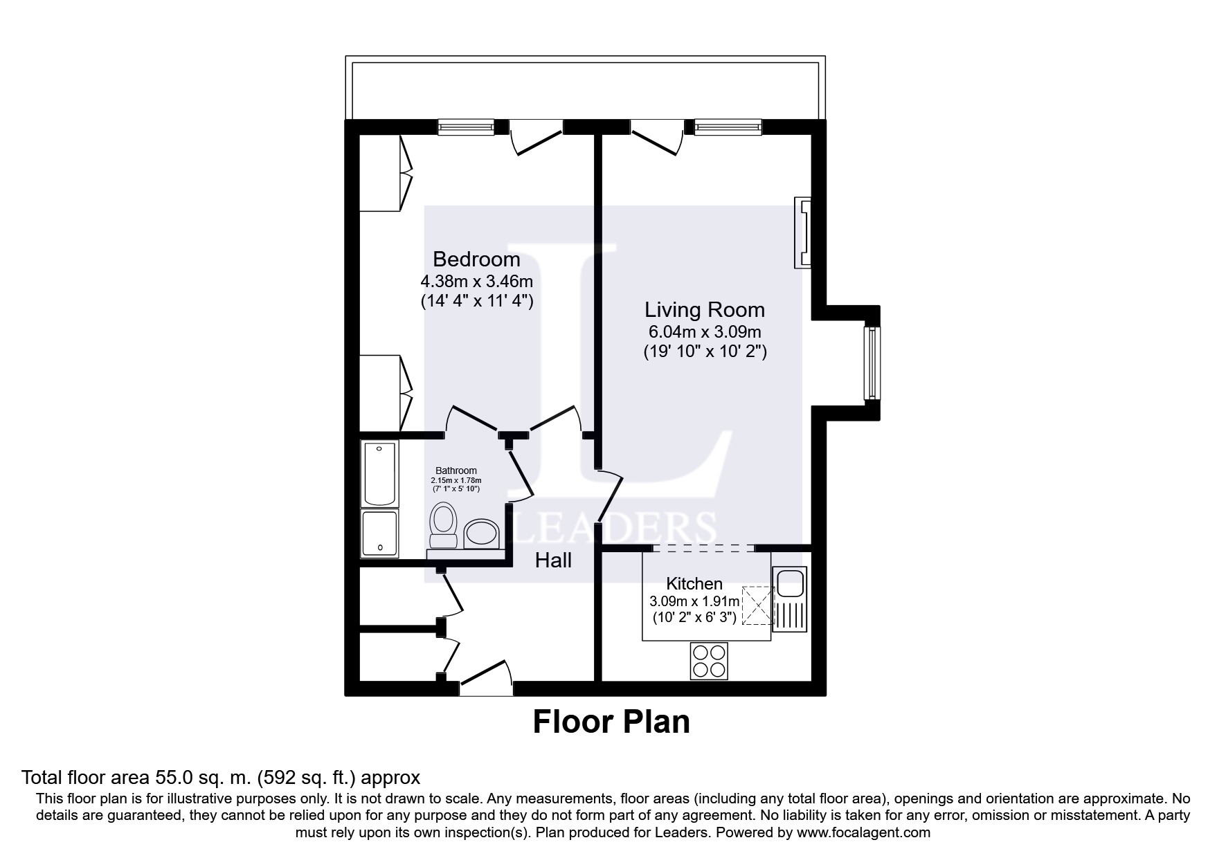 1 Bedrooms Flat to rent in Bellingham Drive, Reigate RH2