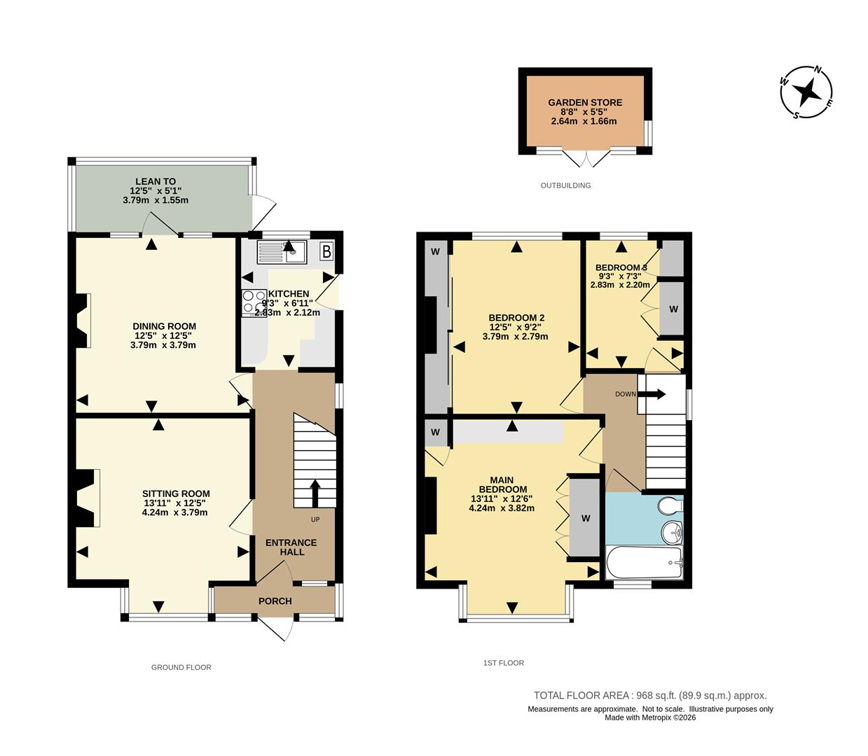 61, The Crossways, Merstham floorplan
