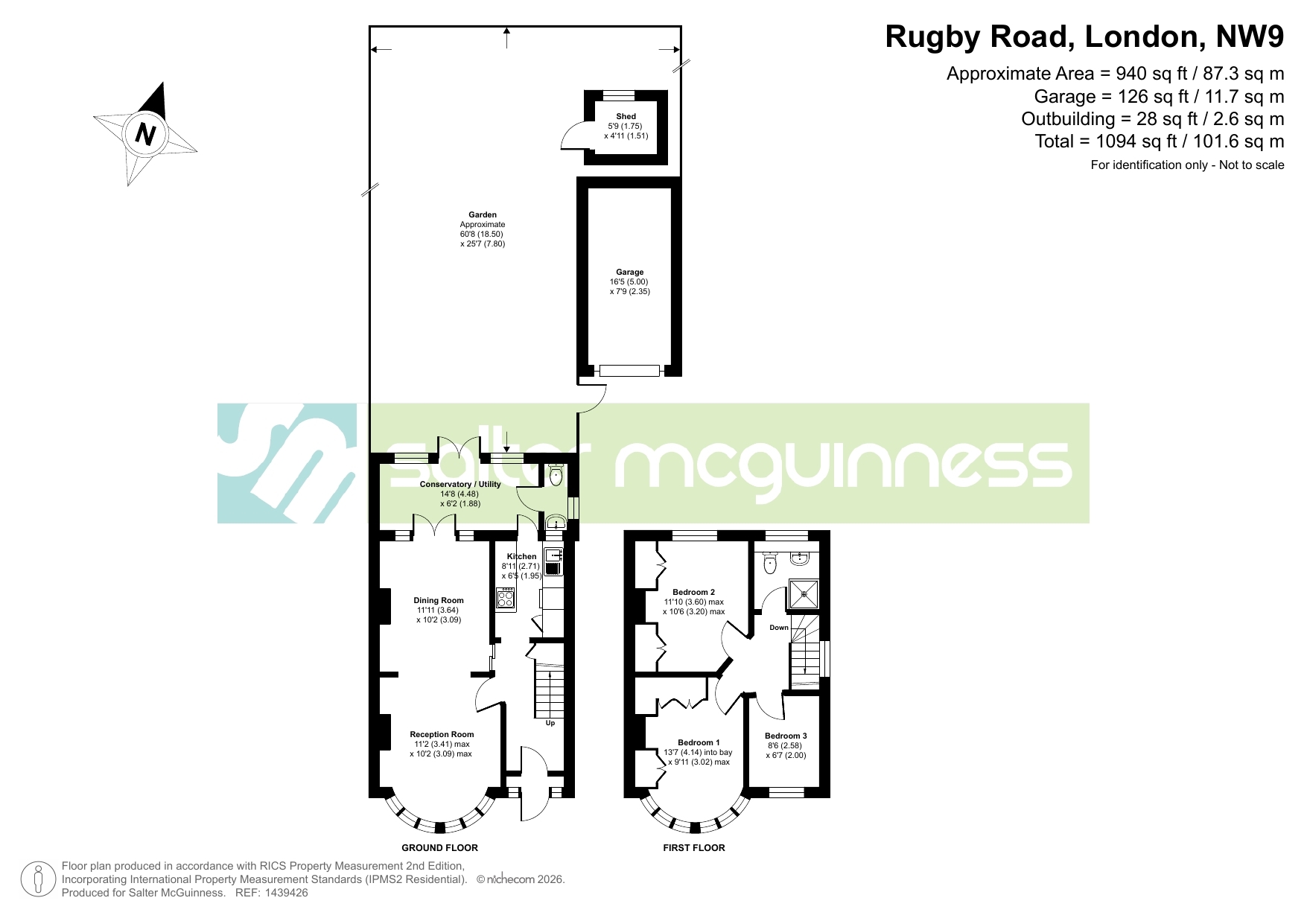 50, Rugby Road, Kingsbury floorplan