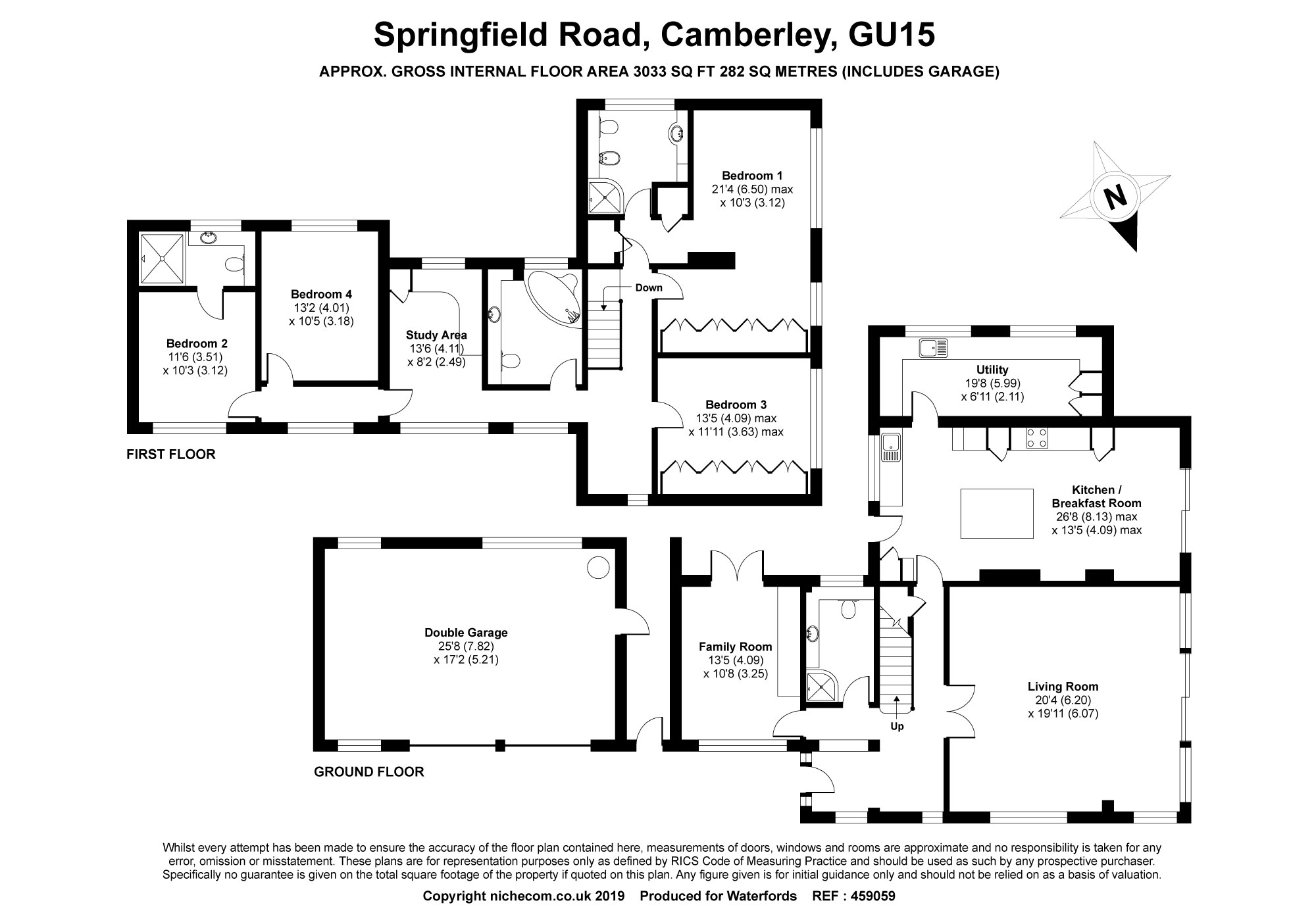 5 Bedrooms Detached house for sale in Springfield Road, Camberley, Surrey GU15