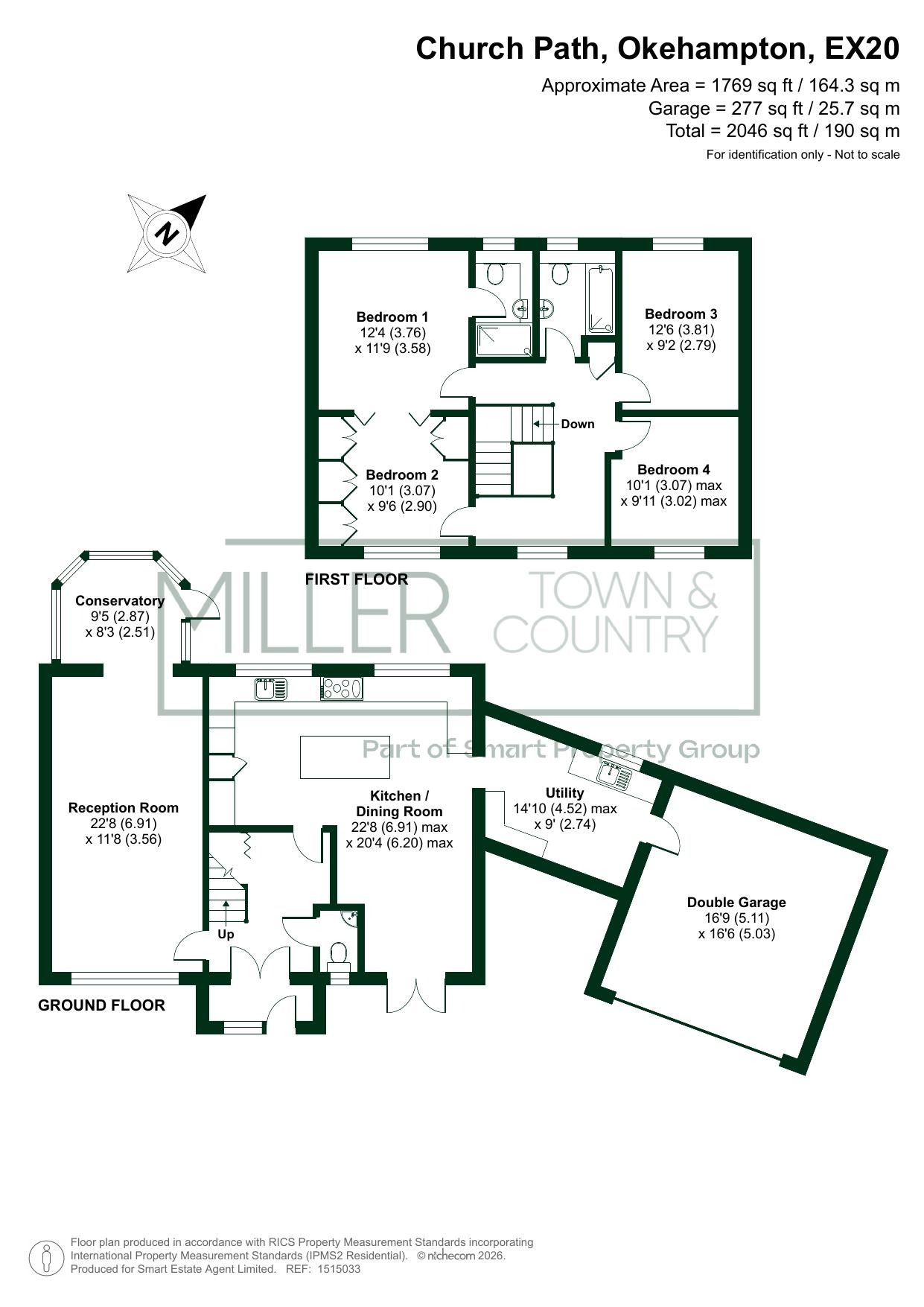 4 Church Path, Okehampton, Devon floorplan