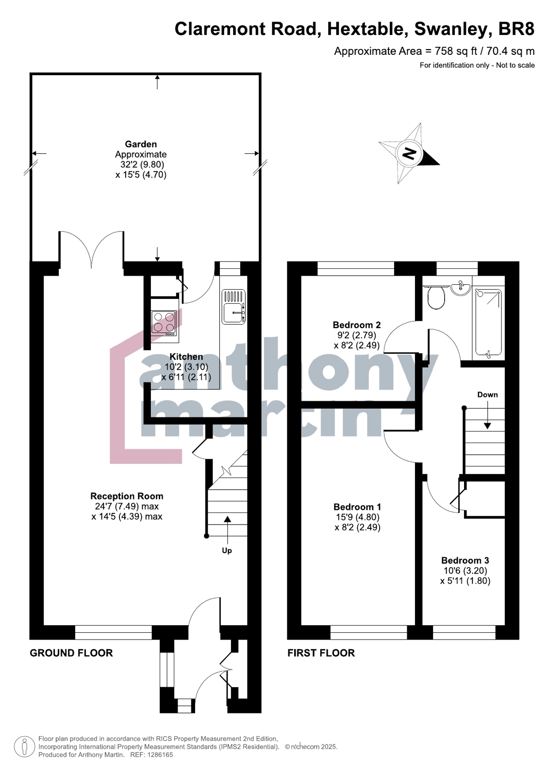 129, Claremont Road, Swanley floorplan