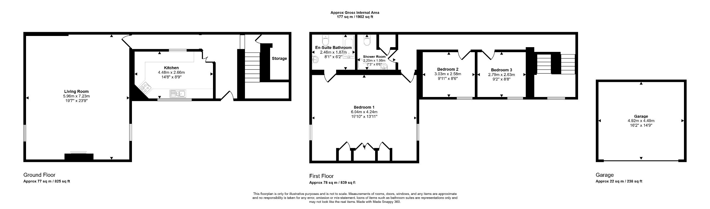 3 Grammar Court, Mill Lane, Lewes floorplan