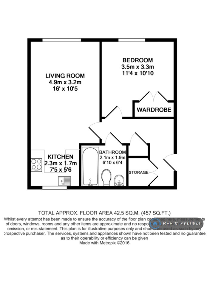 Flat, Midgham Way, Reading floorplan