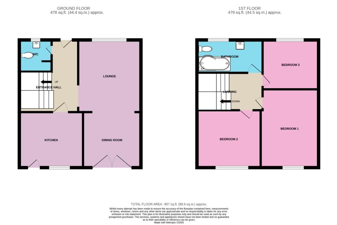 46, Buxton Crescent, Sale floorplan