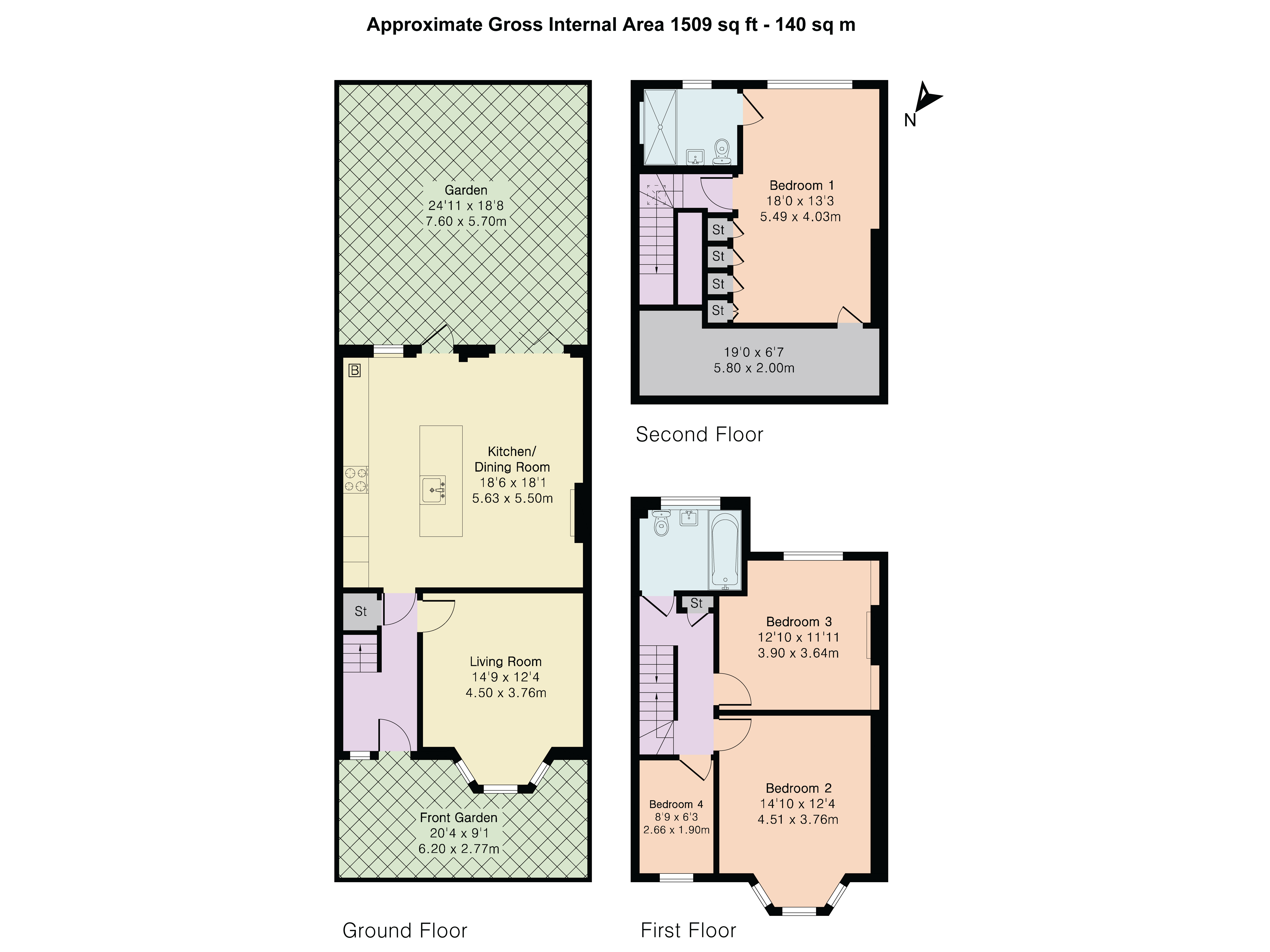 36, Waldegrave Road, London floorplan