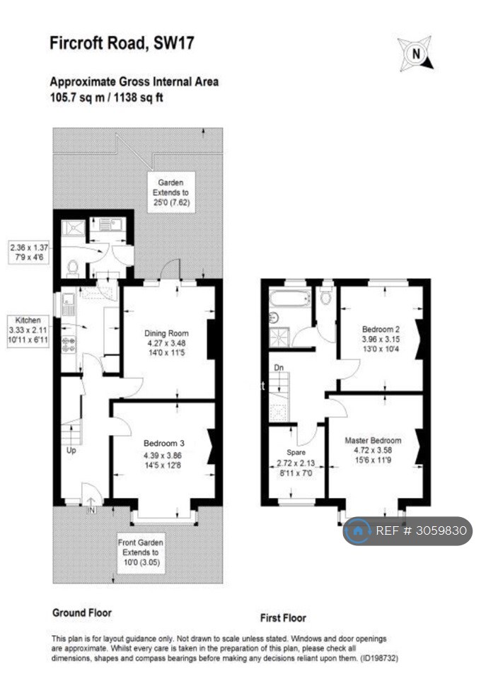 Fircroft Road, London floorplan