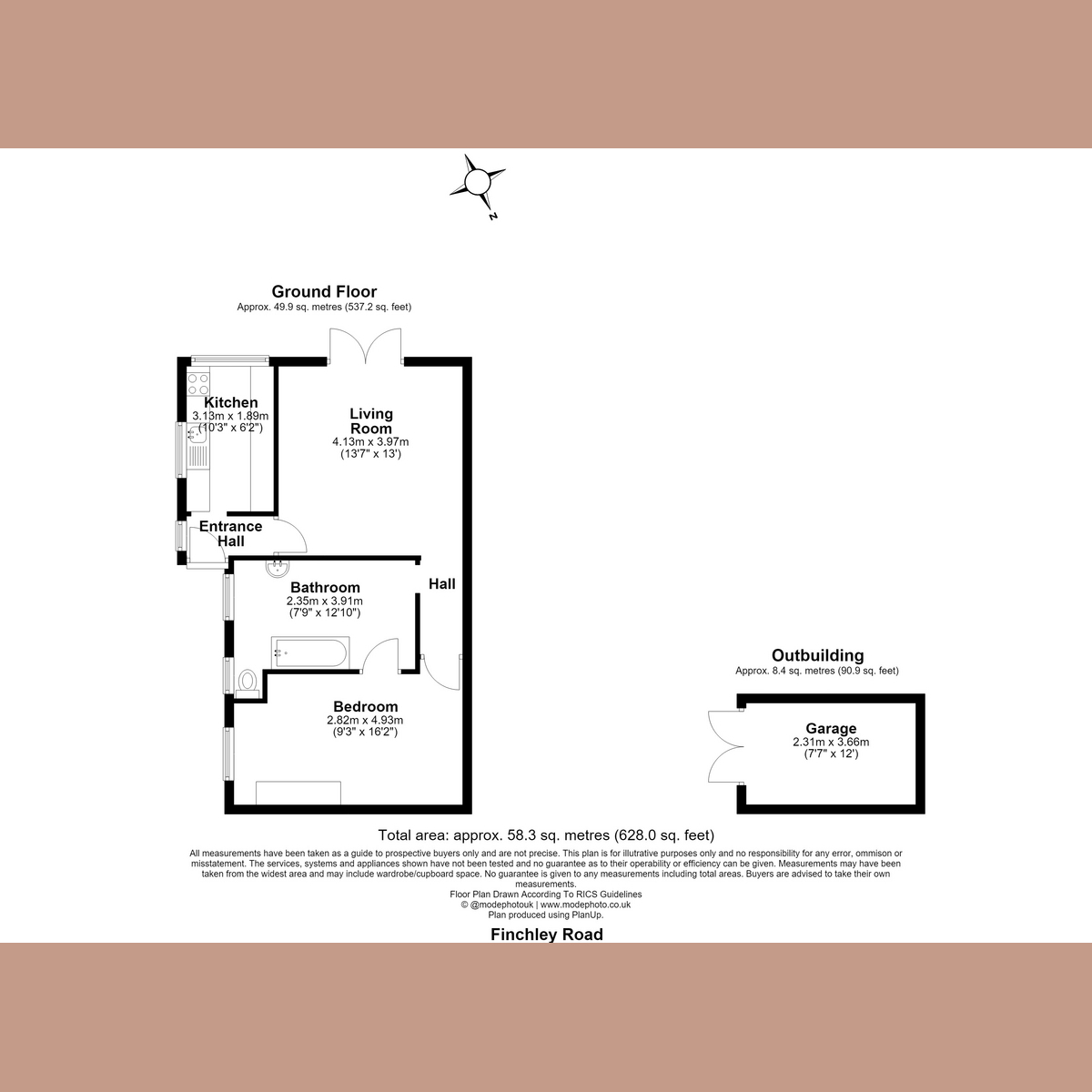 45B, Finchley Road, Westcliff-on-sea floorplan