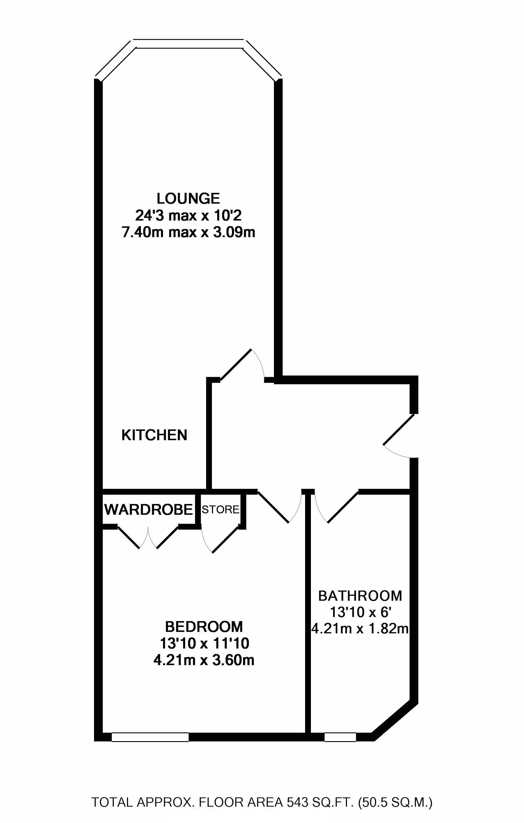 1 Bedrooms Flat for sale in Calder Street, Glasgow G42