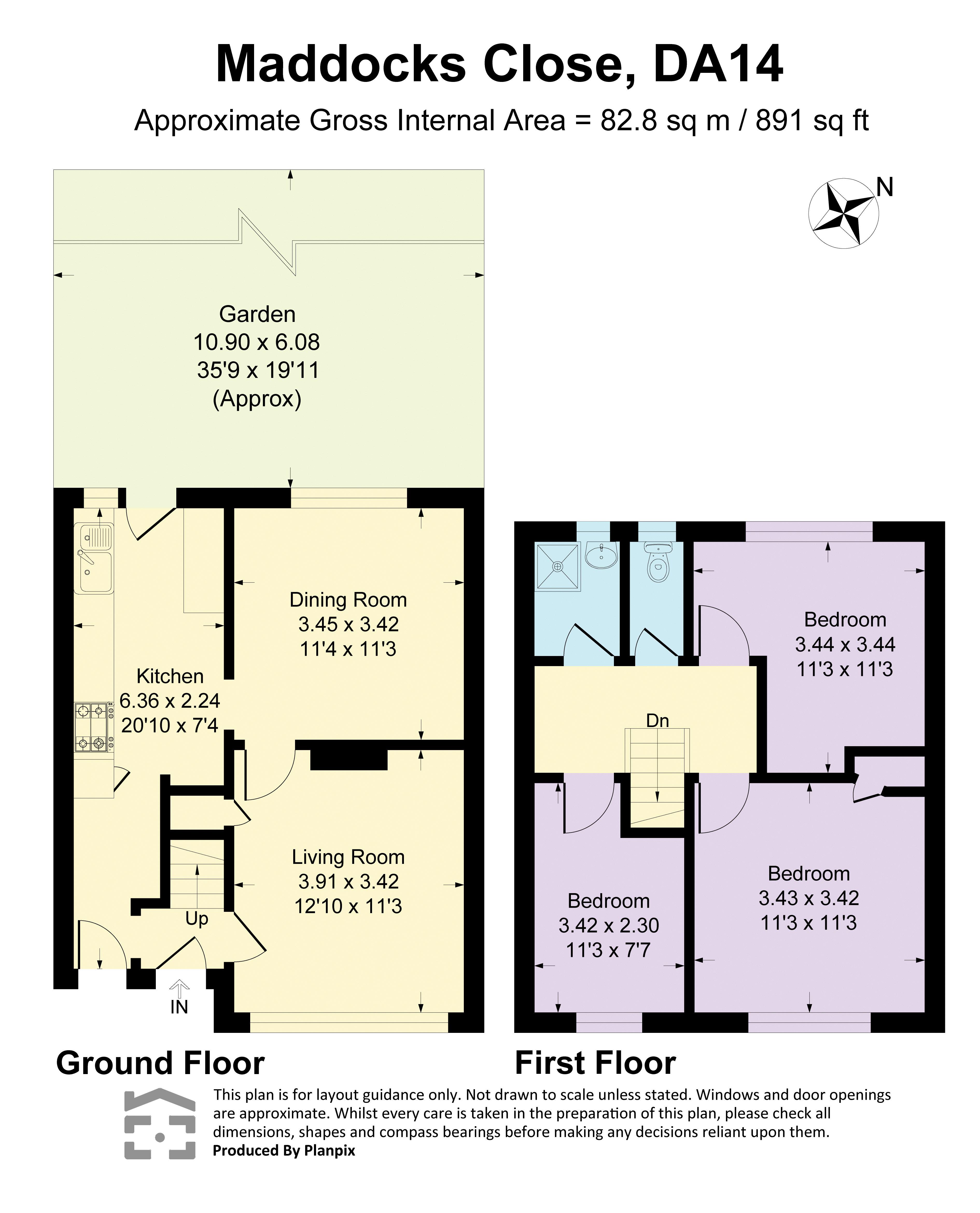 24, Maddocks Close, Sidcup floorplan