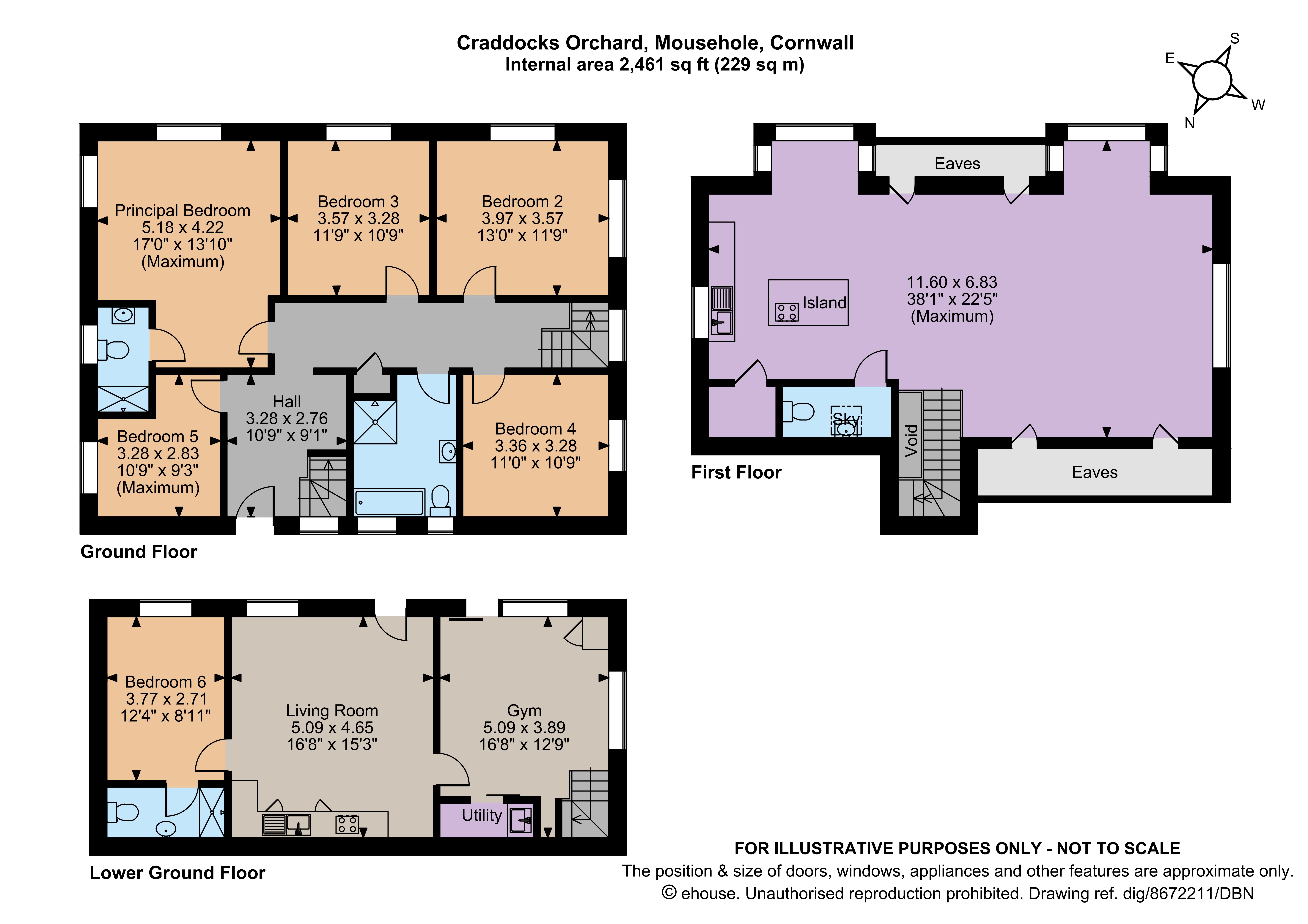 Chy-An-Dowr, 2, Craddocks Orchard, Mousehole floorplan