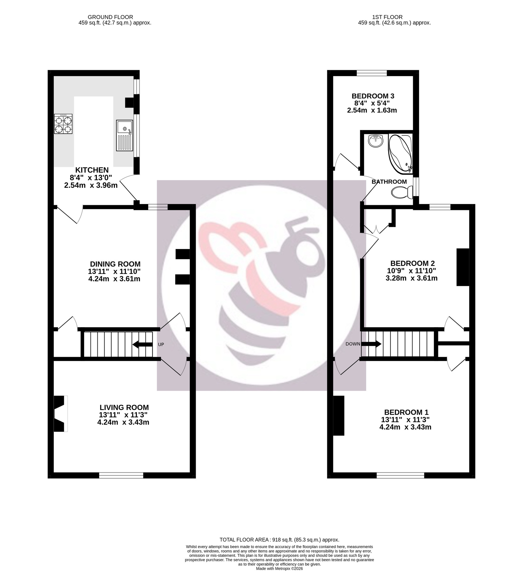 54 Sherborne Road, Farnborough floorplan
