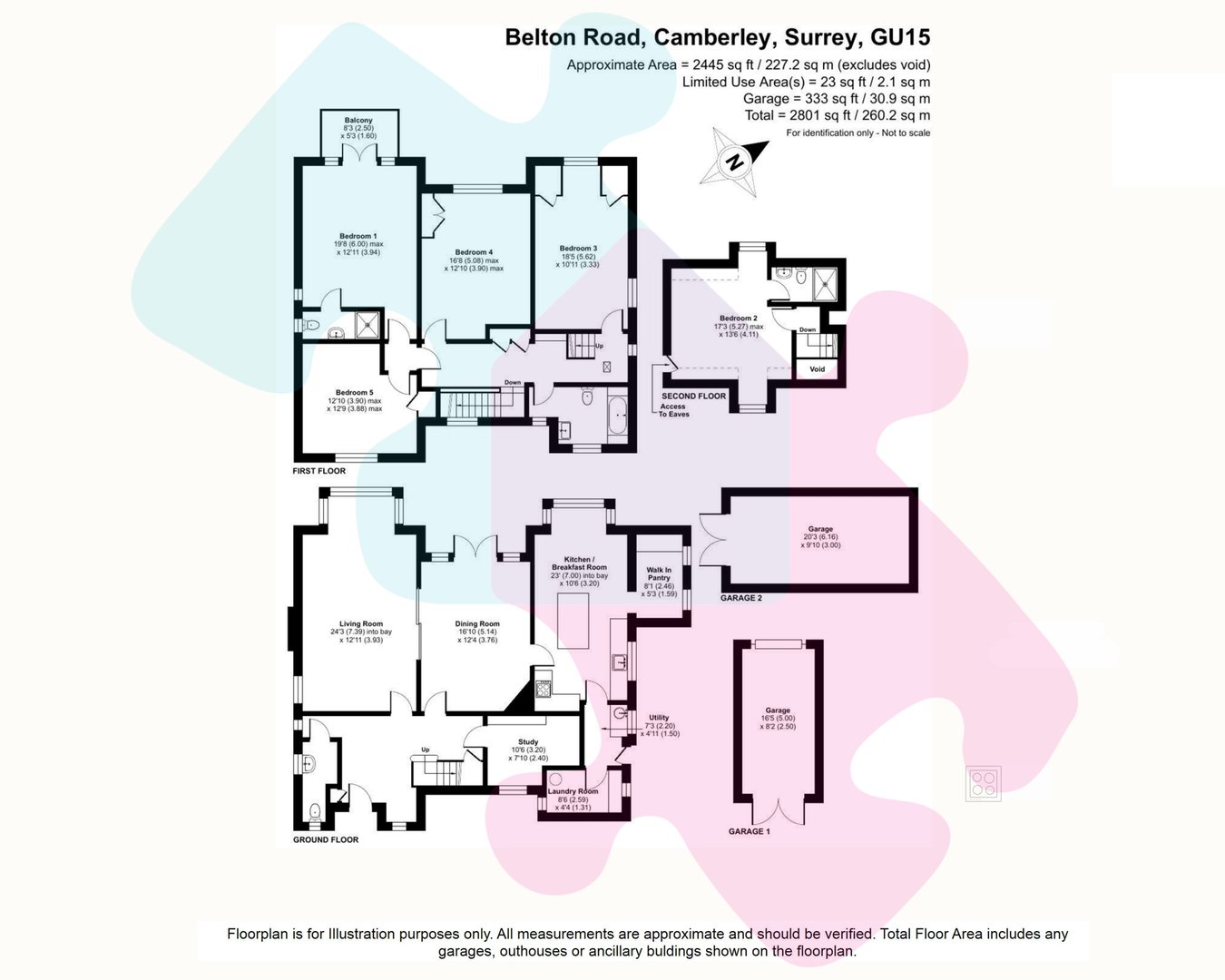 Netherbury, 14, Belton Road, CAMBERLEY floorplan
