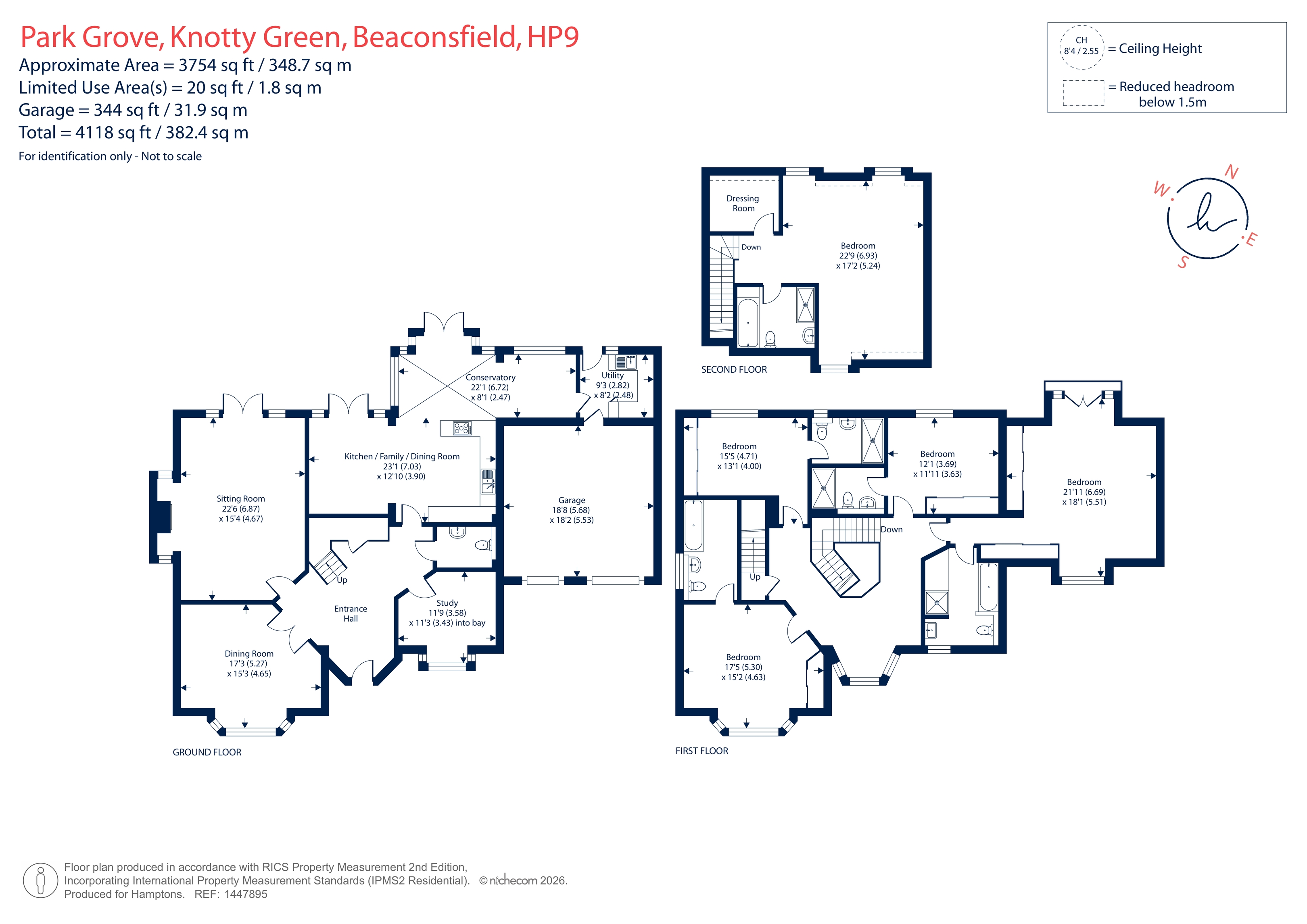 13, Park Grove, Beaconsfield floorplan