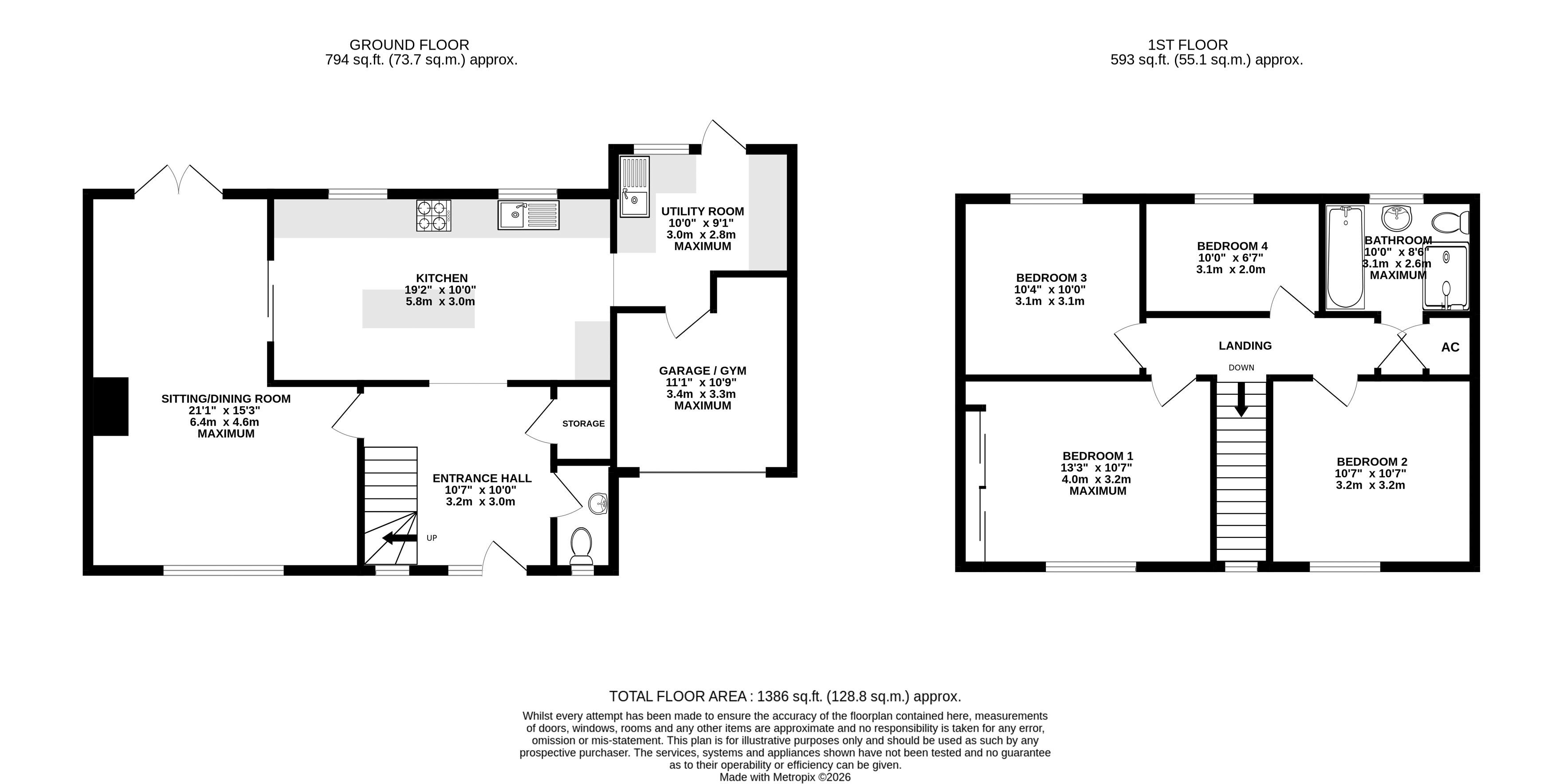 23, St. Andrews Close, North Walsham floorplan