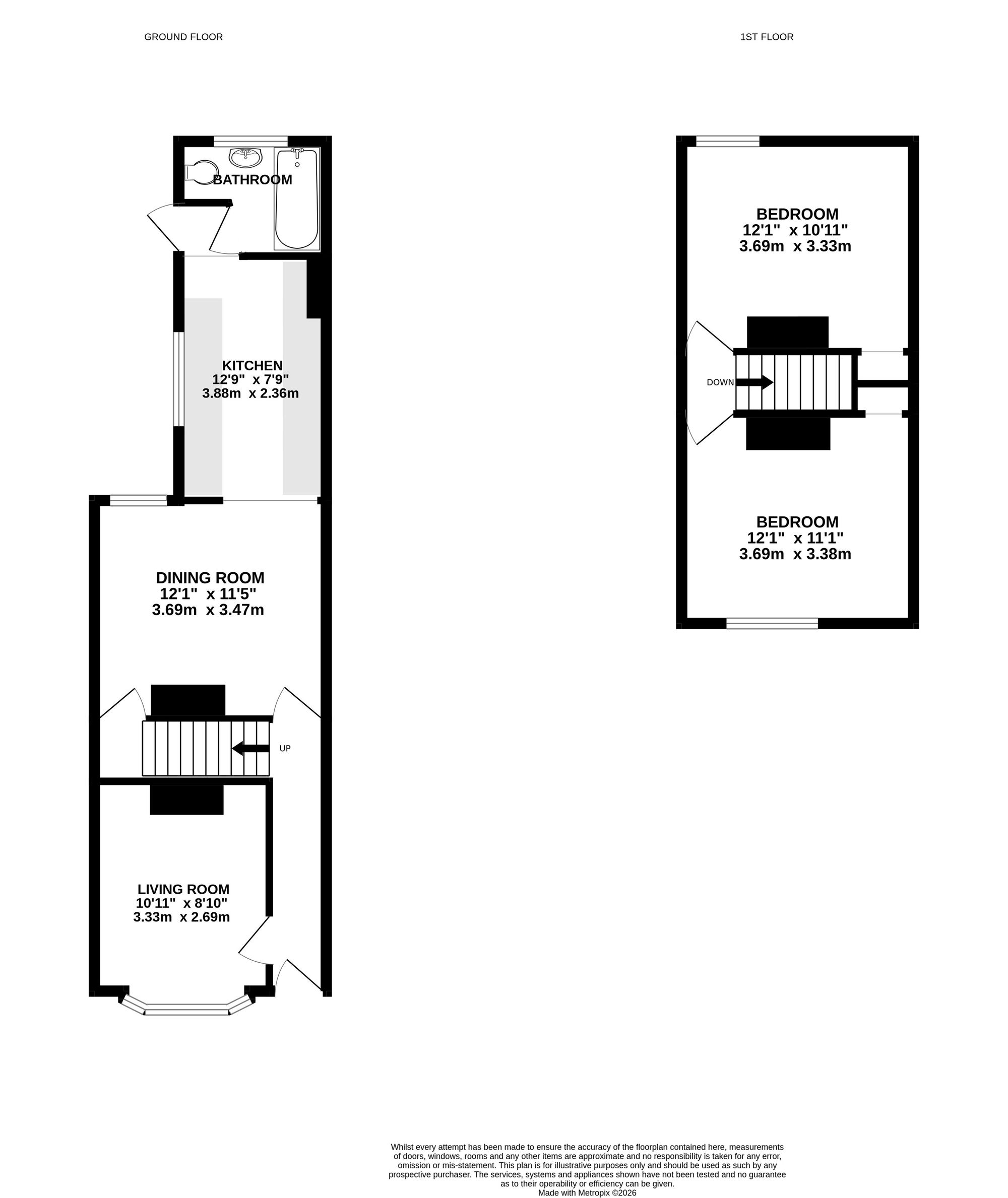 45 Ward Road, Southsea floorplan