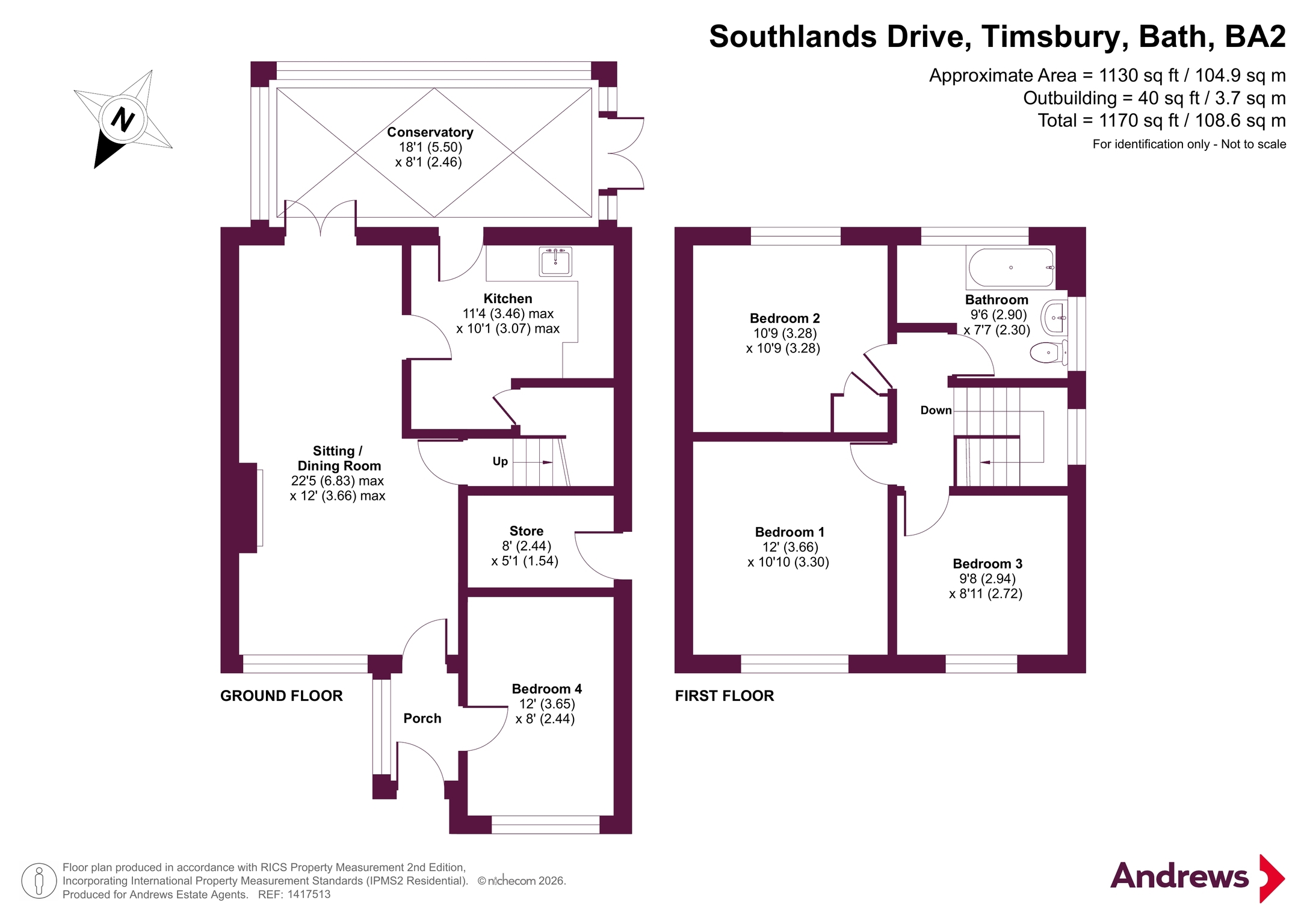 8, Southlands Drive, Bath floorplan