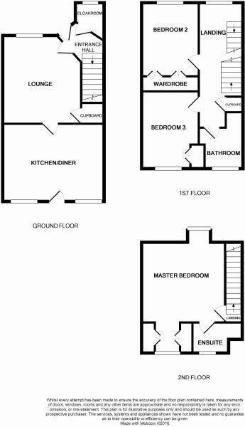 3 Bedrooms Town house for sale in Stoney Bridge, Abbeymead, Gloucester GL4