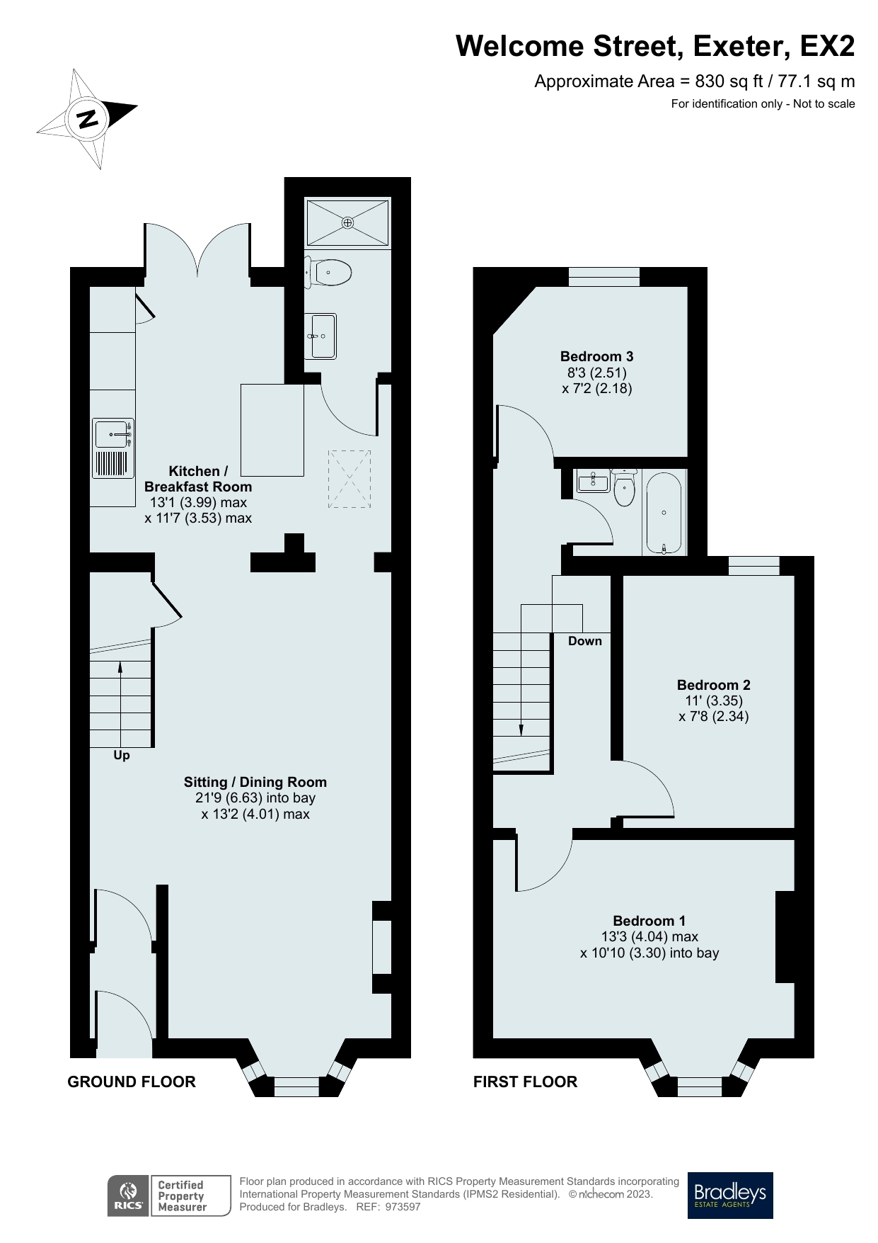 Street, St Thomas, Exeter, Devon EX2, 3 bedroom terraced house
