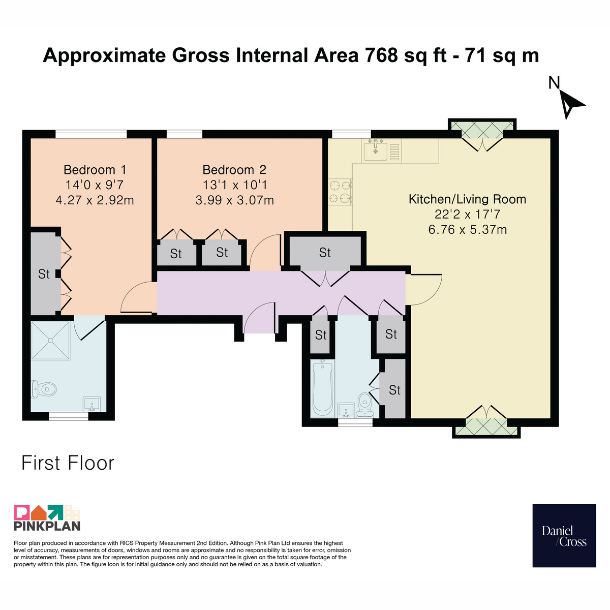 Flat 1, 90, De Burgh Gardens, Tadworth floorplan