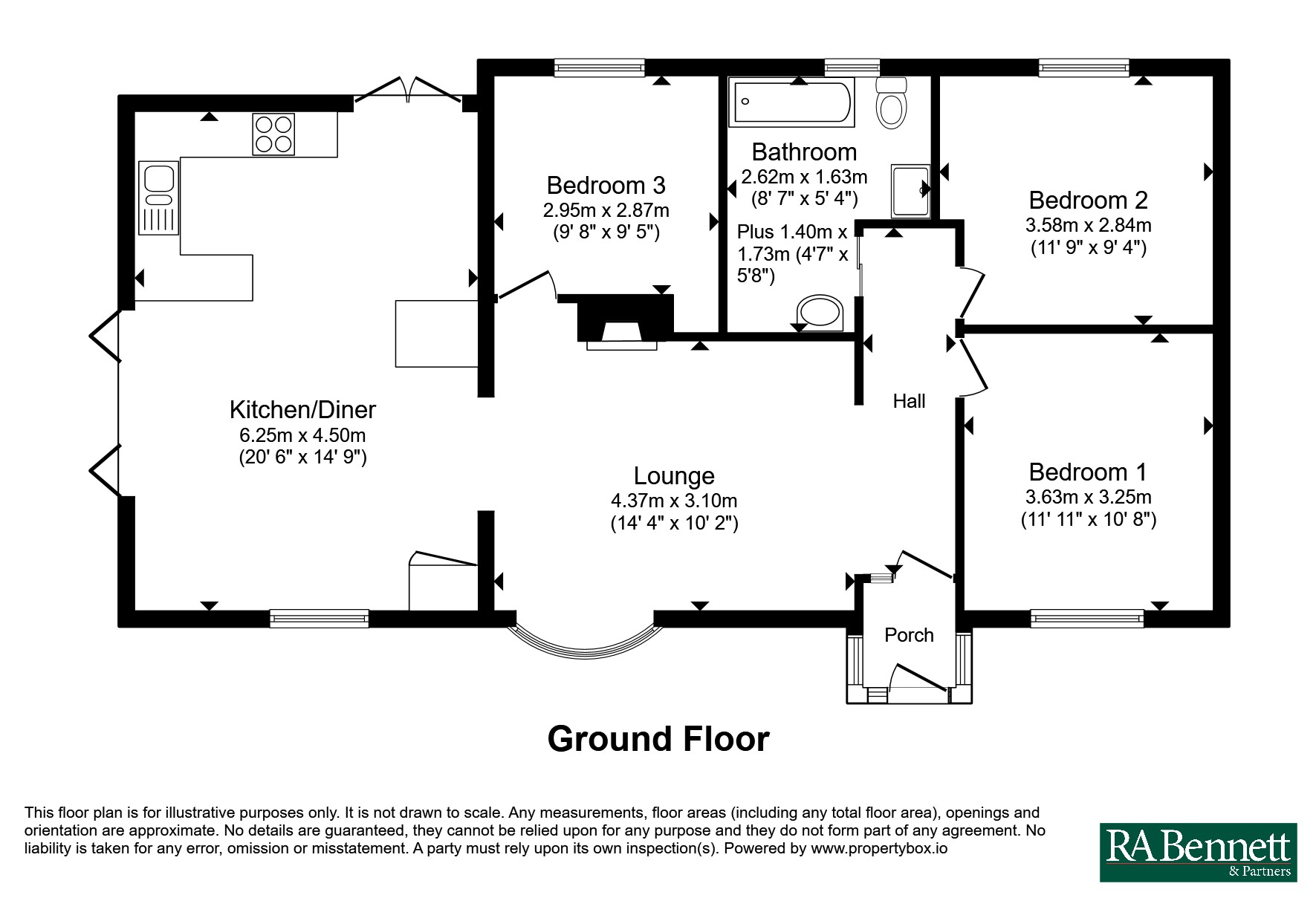 25, Dilmore Lane, Worcester floorplan