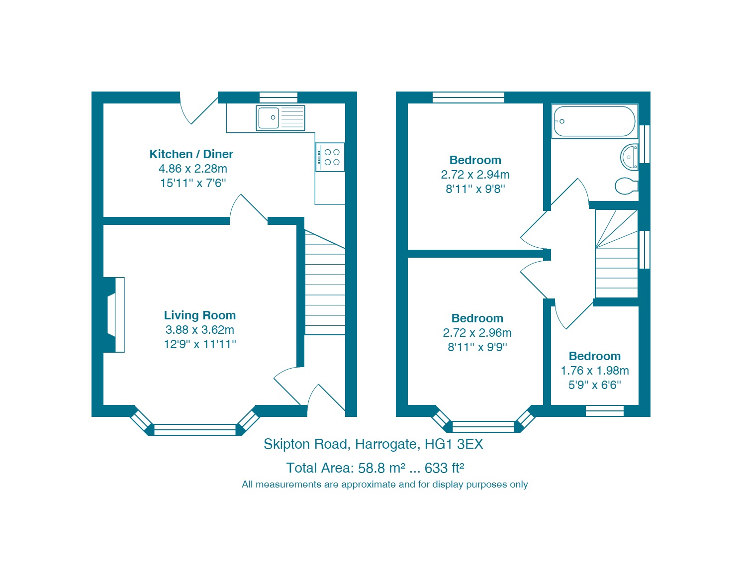 217, Skipton Road, Harrogate floorplan