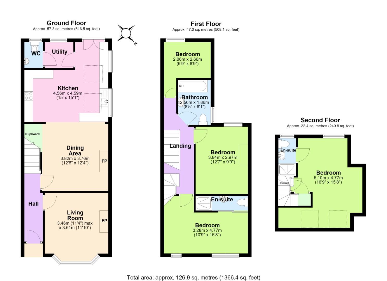 16, Highfield Road, Nottingham floorplan