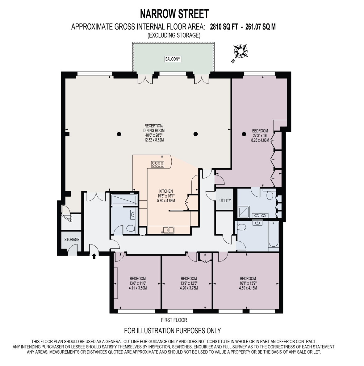 Flat 2, 28, Narrow Street, London floorplan