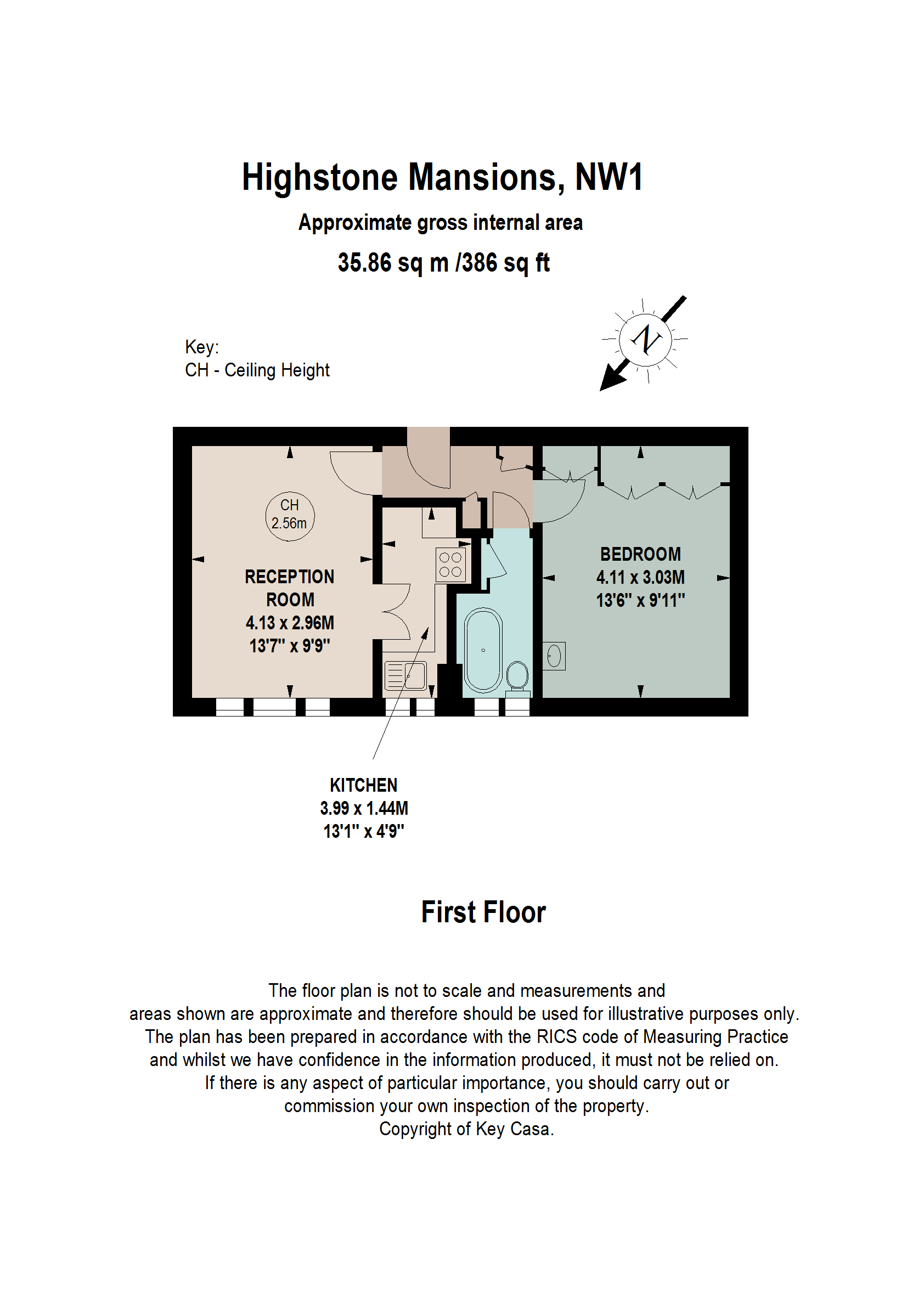 Flat 10, Highstone Mansions, 84, Camden Road, London floorplan