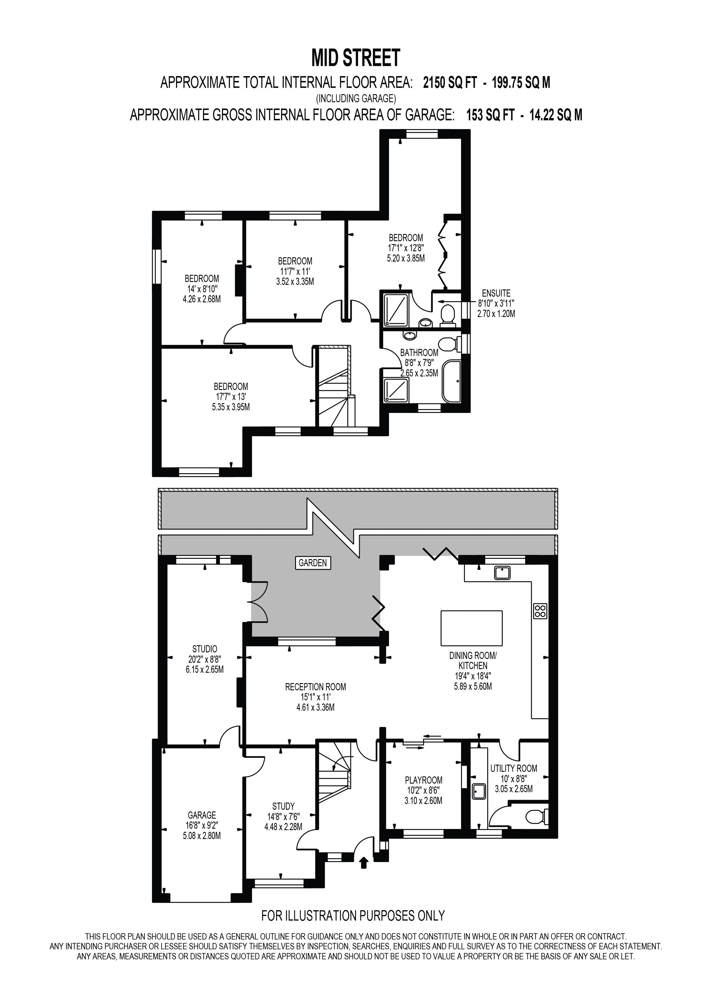 Woodridge, 142, Mid Street, Redhill floorplan