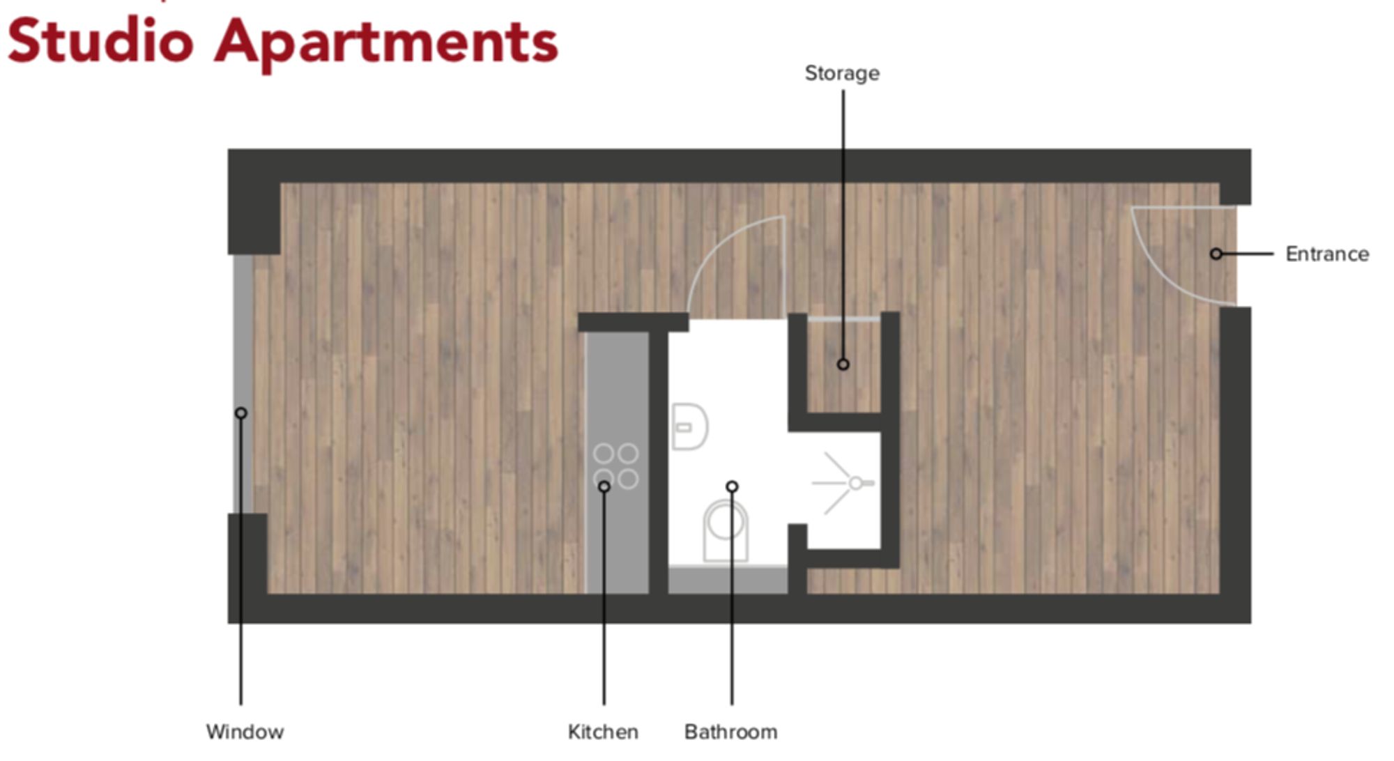 Apt 205, The Campus Block C, Salford floorplan