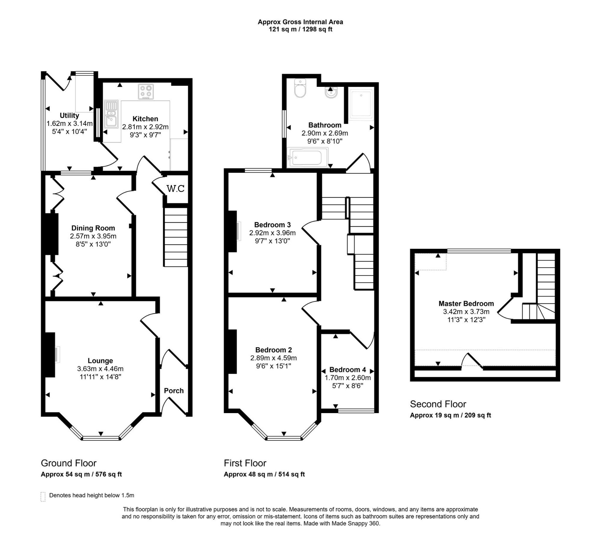 20 Stanley Grove, Weston-Super-Mare floorplan