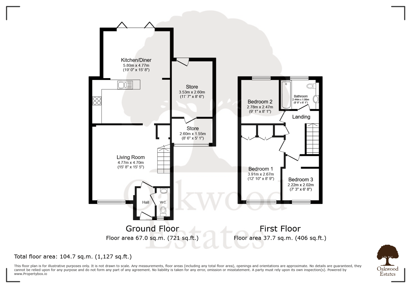 25, Oak End Drive, Iver Heath floorplan